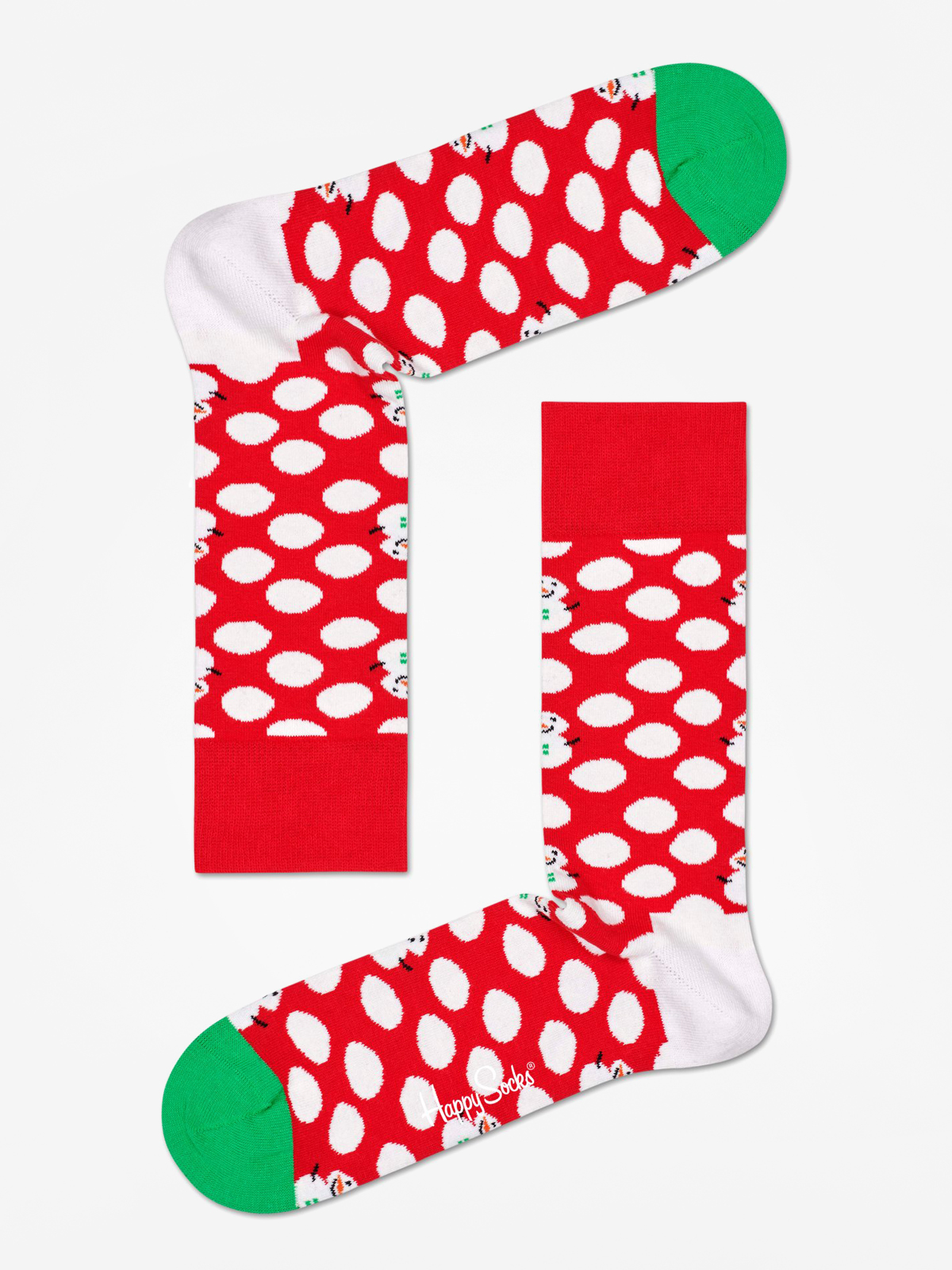  Шкарпетки Happy Socks Big Dot Snowman (red/white)