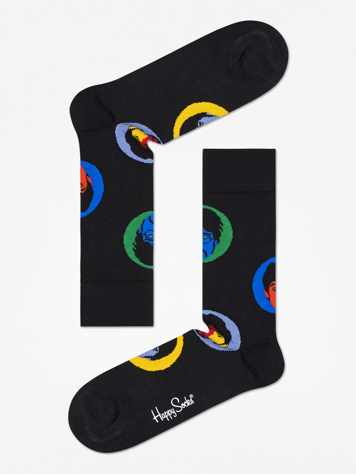  Шкарпетки Happy Socks The Beatles (black/yellow/blue/green)