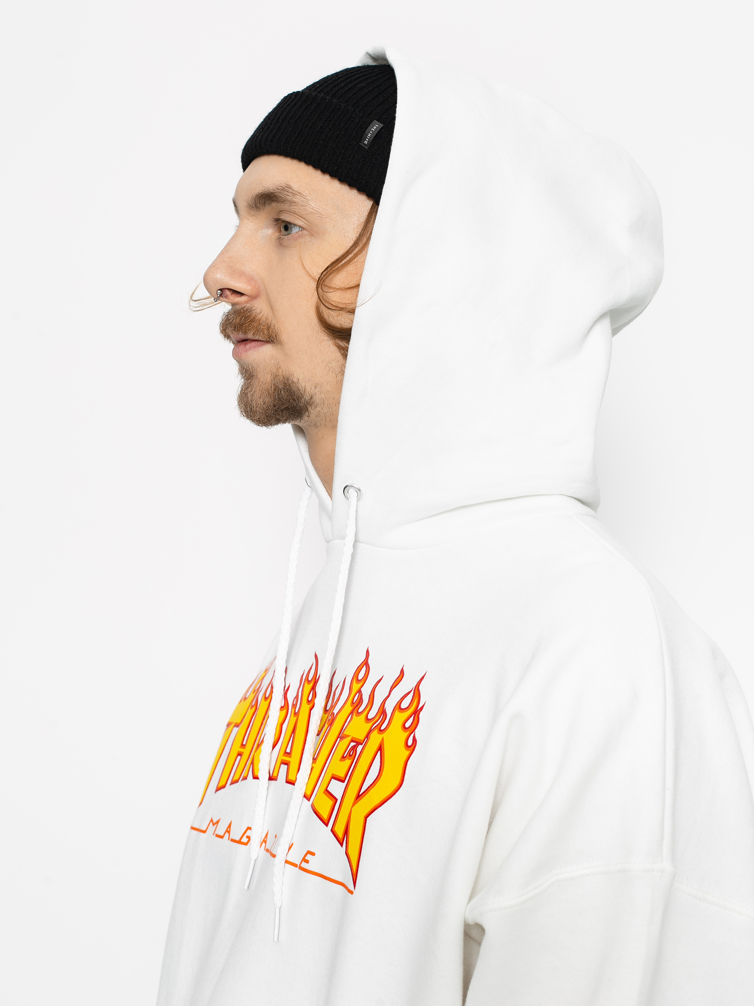 Худі Thrasher Flame HD (white)