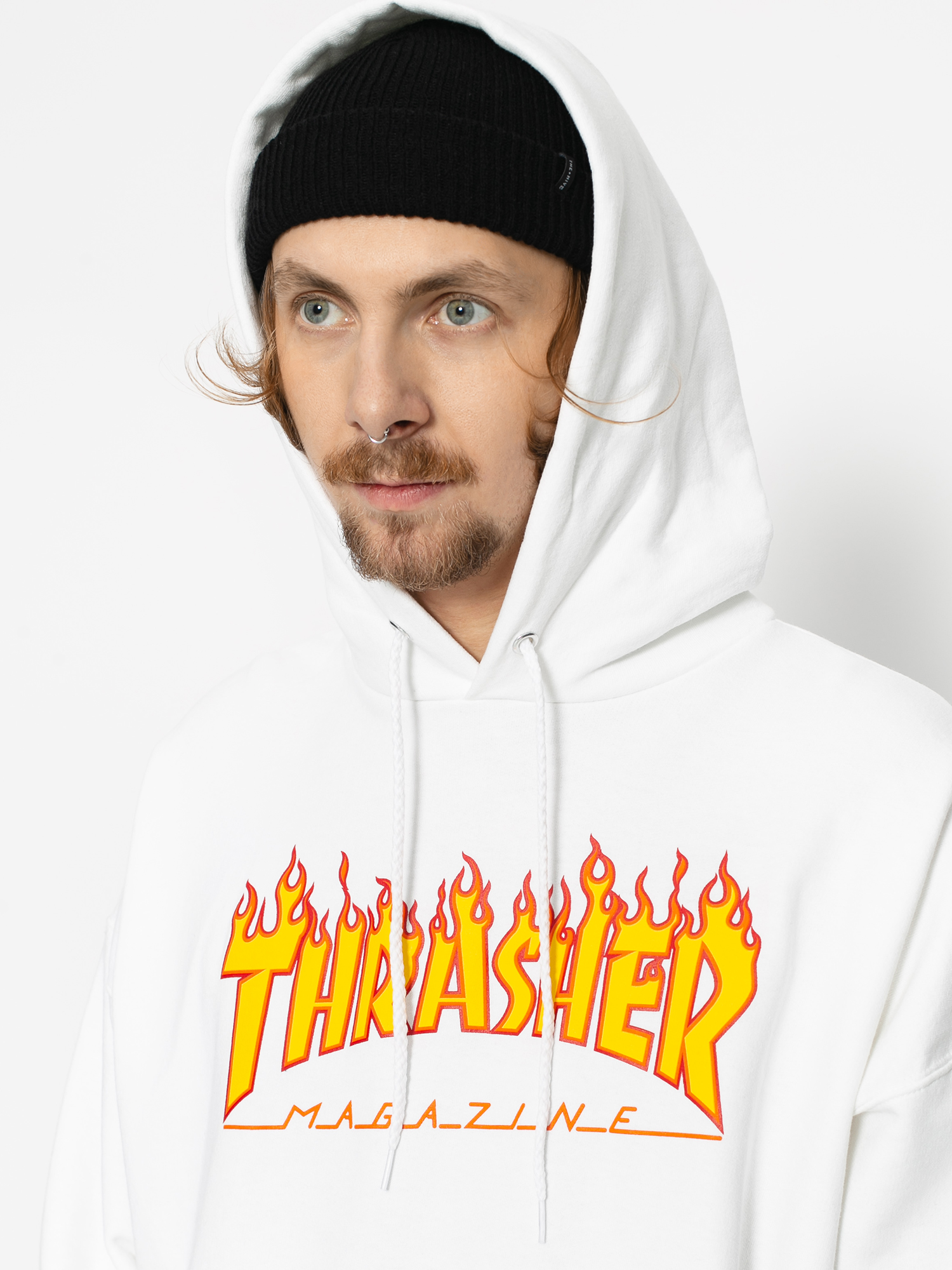 Худі Thrasher Flame HD (white)