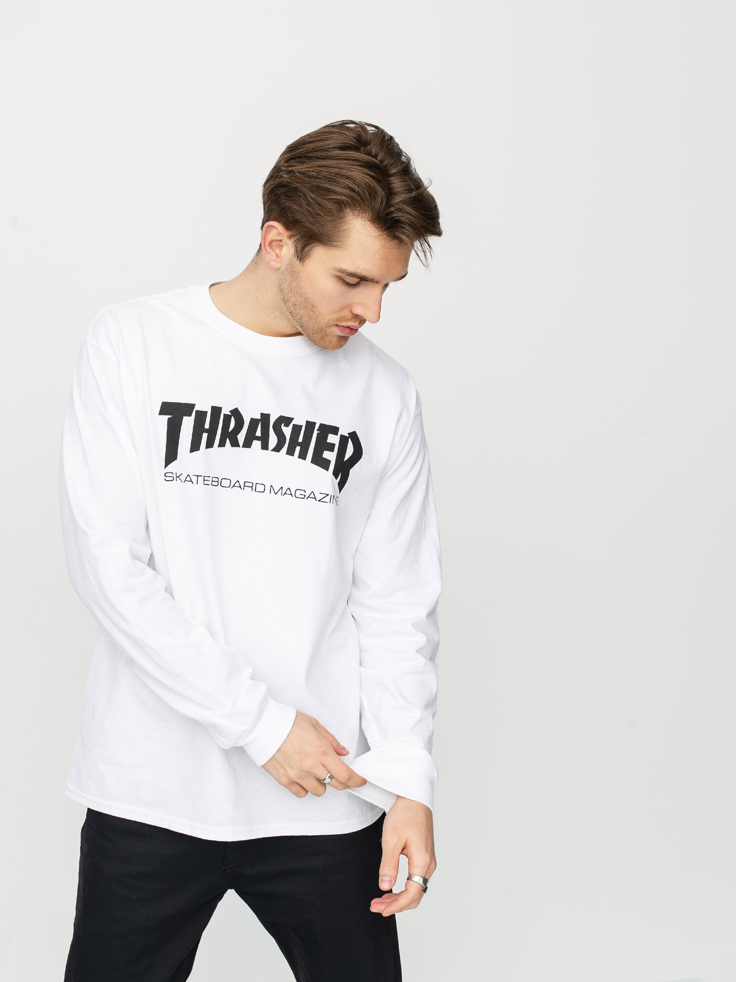 Лонгслів Thrasher Skate Mag (white)