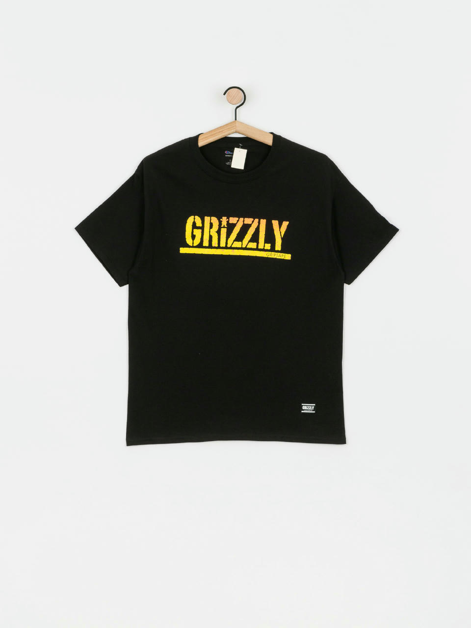 Футболка Grizzly Griptape X Champion Stamp Fadeaway (black)