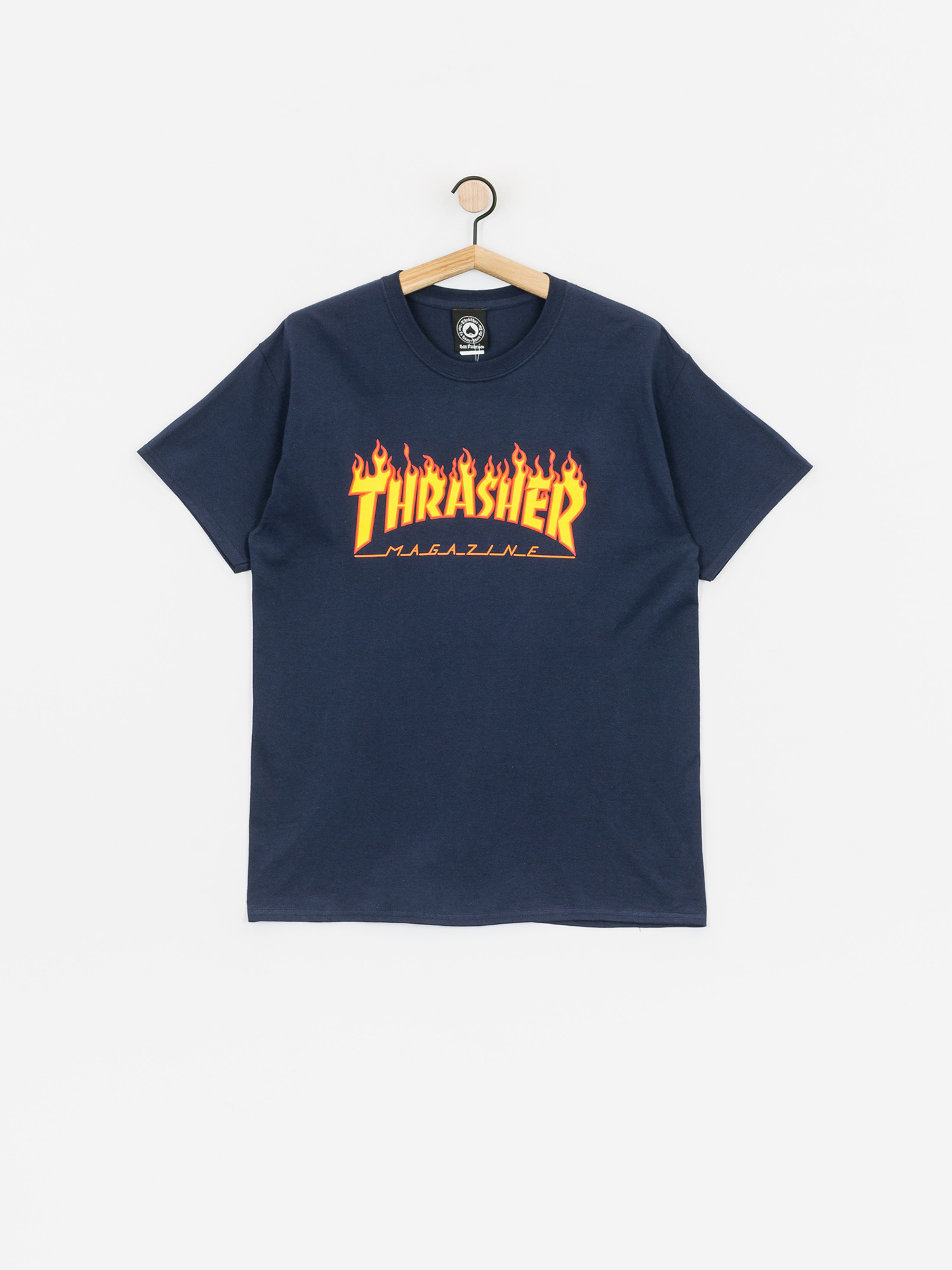 Футболка Thrasher Flame Logo (navy/blue)