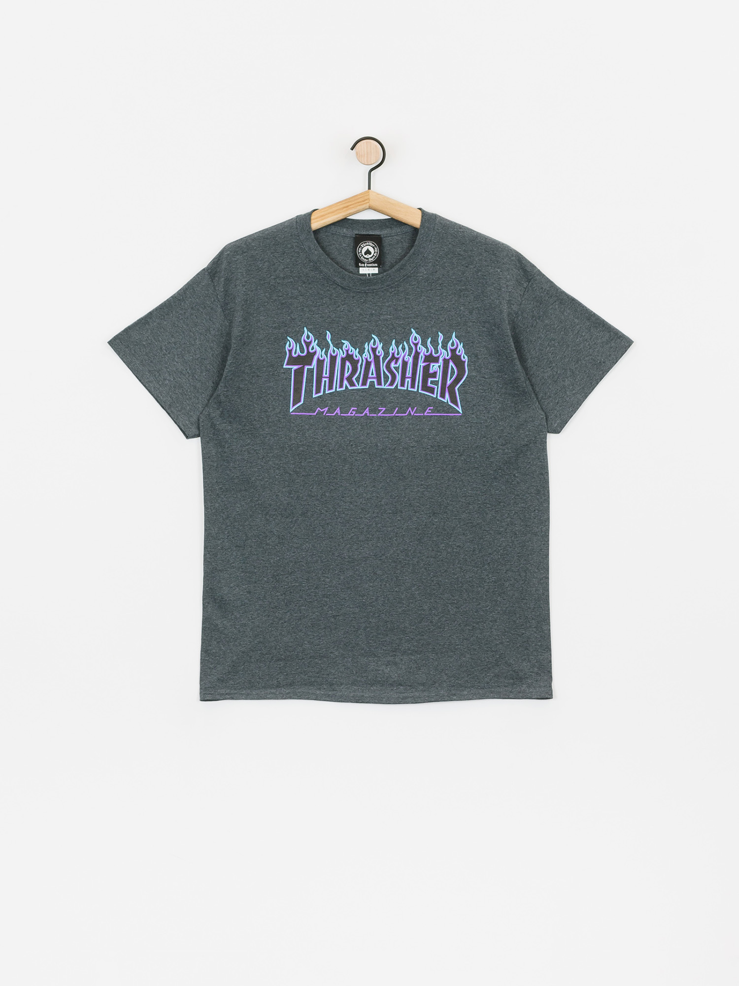 Футболка Thrasher Flame Logo (dark heather)