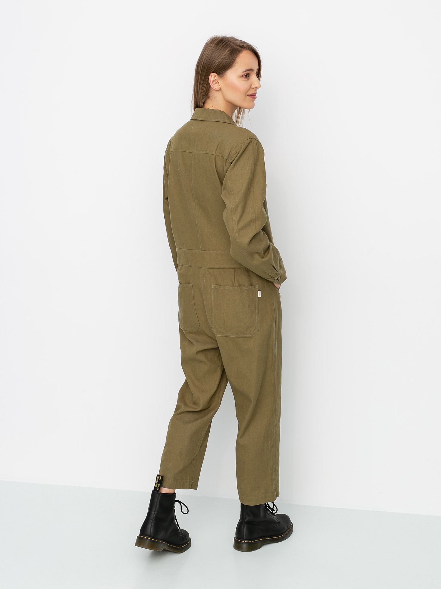 Жіночий  Комбінезон Brixton Melbourne Crop Coverall (washed olive)