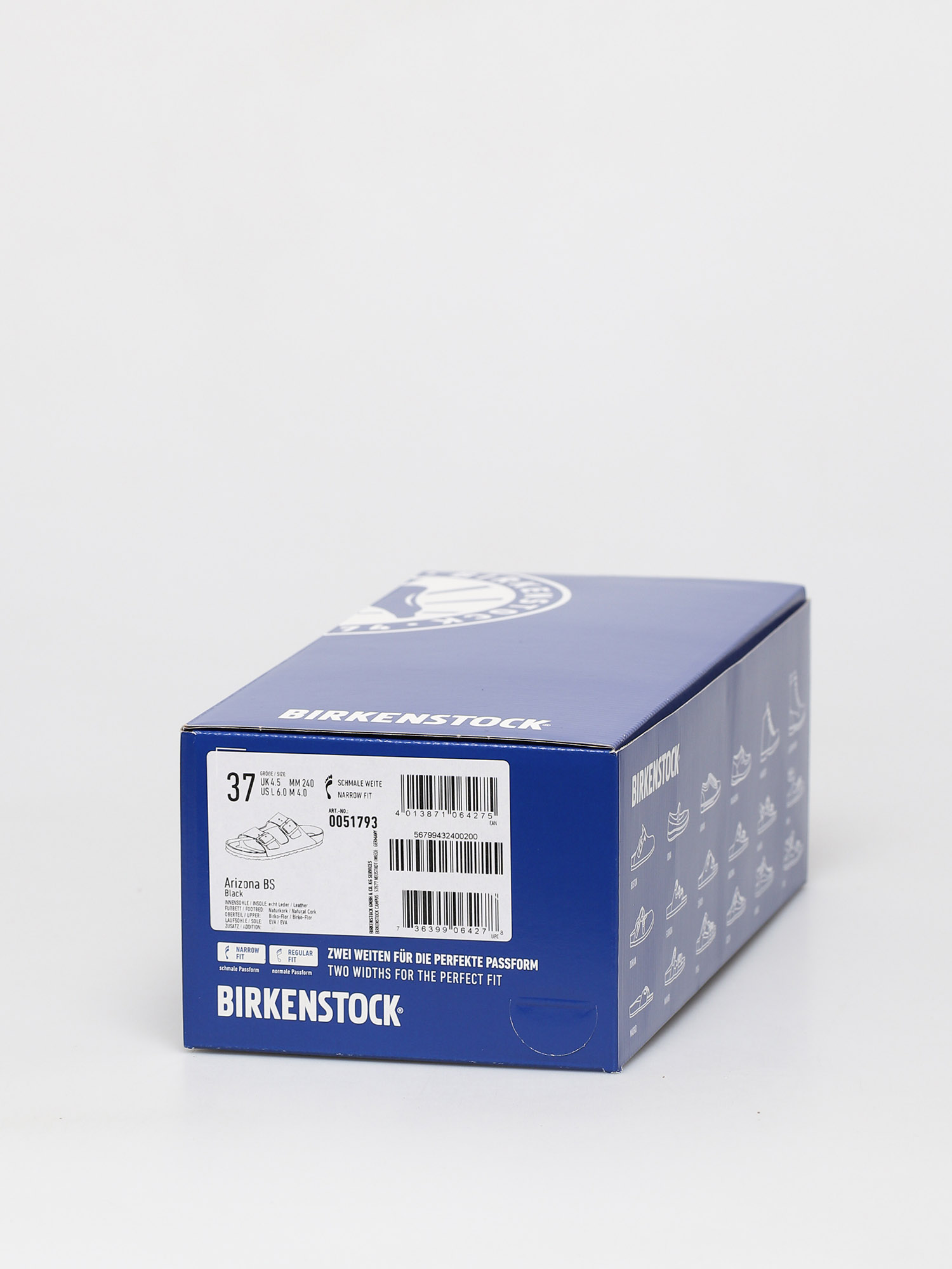 Сандалі Birkenstock Klapki Arizona Narrow (black)