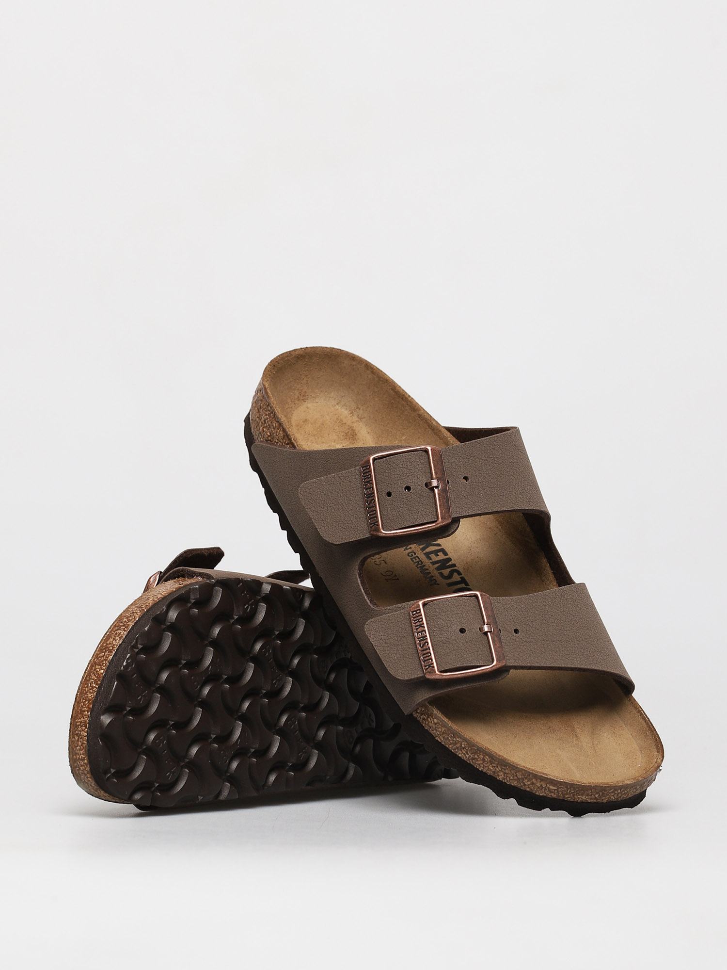 Сандалі Birkenstock Arizona Narrow - коричневий (nubuck mocha)
