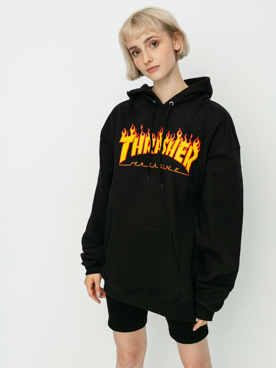 Худі Thrasher Flame HD Wmn (black)