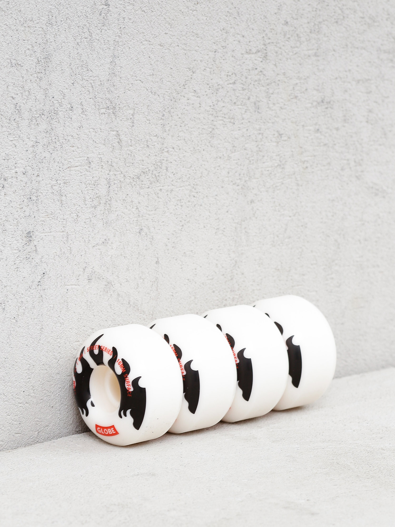 Колеса Globe G1 (white/black/flames)