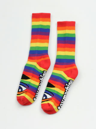  Шкарпетки Toy Machine Sect Eye (rainbow stripe)
