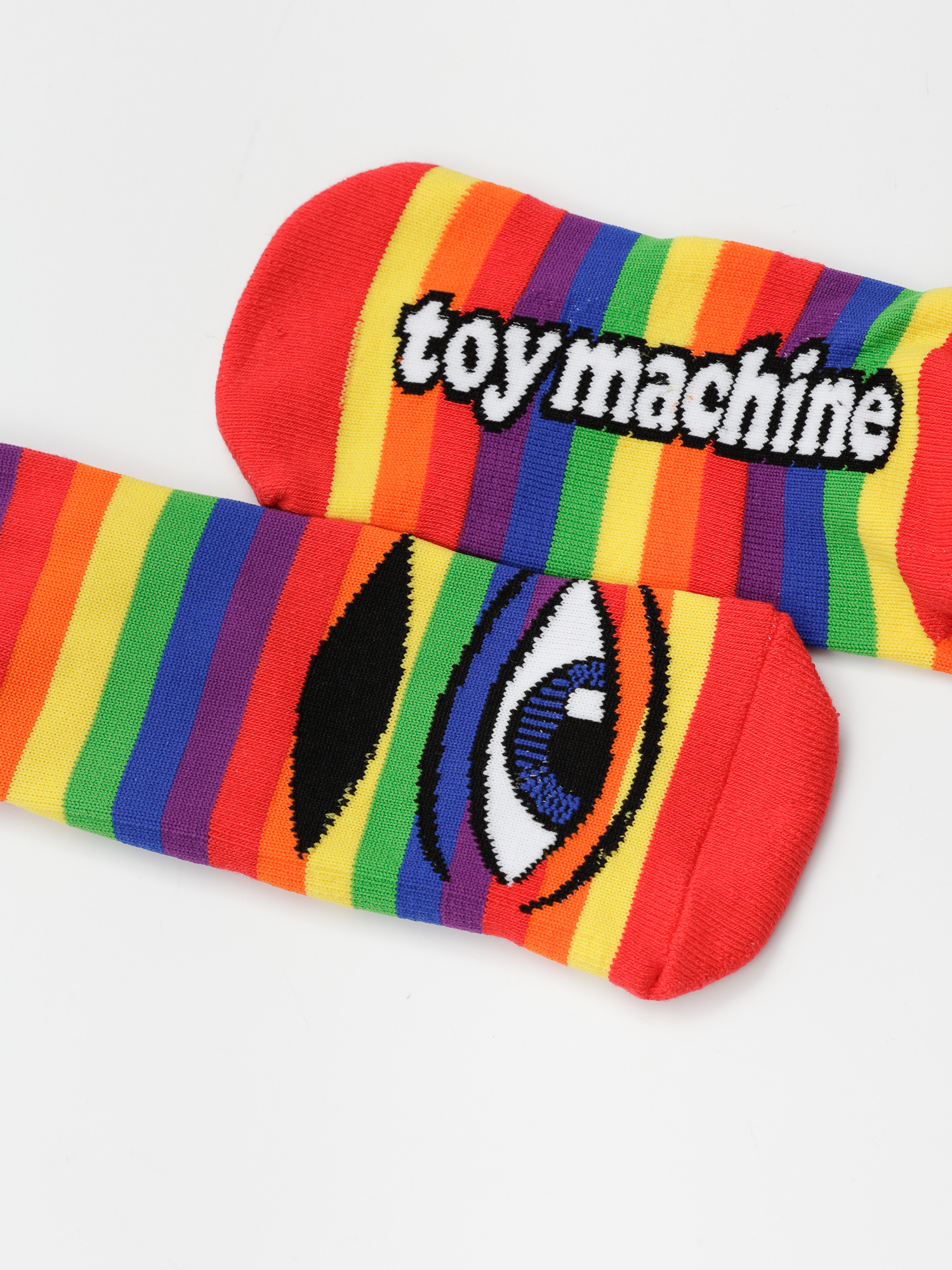  Шкарпетки Toy Machine Sect Eye (rainbow stripe)