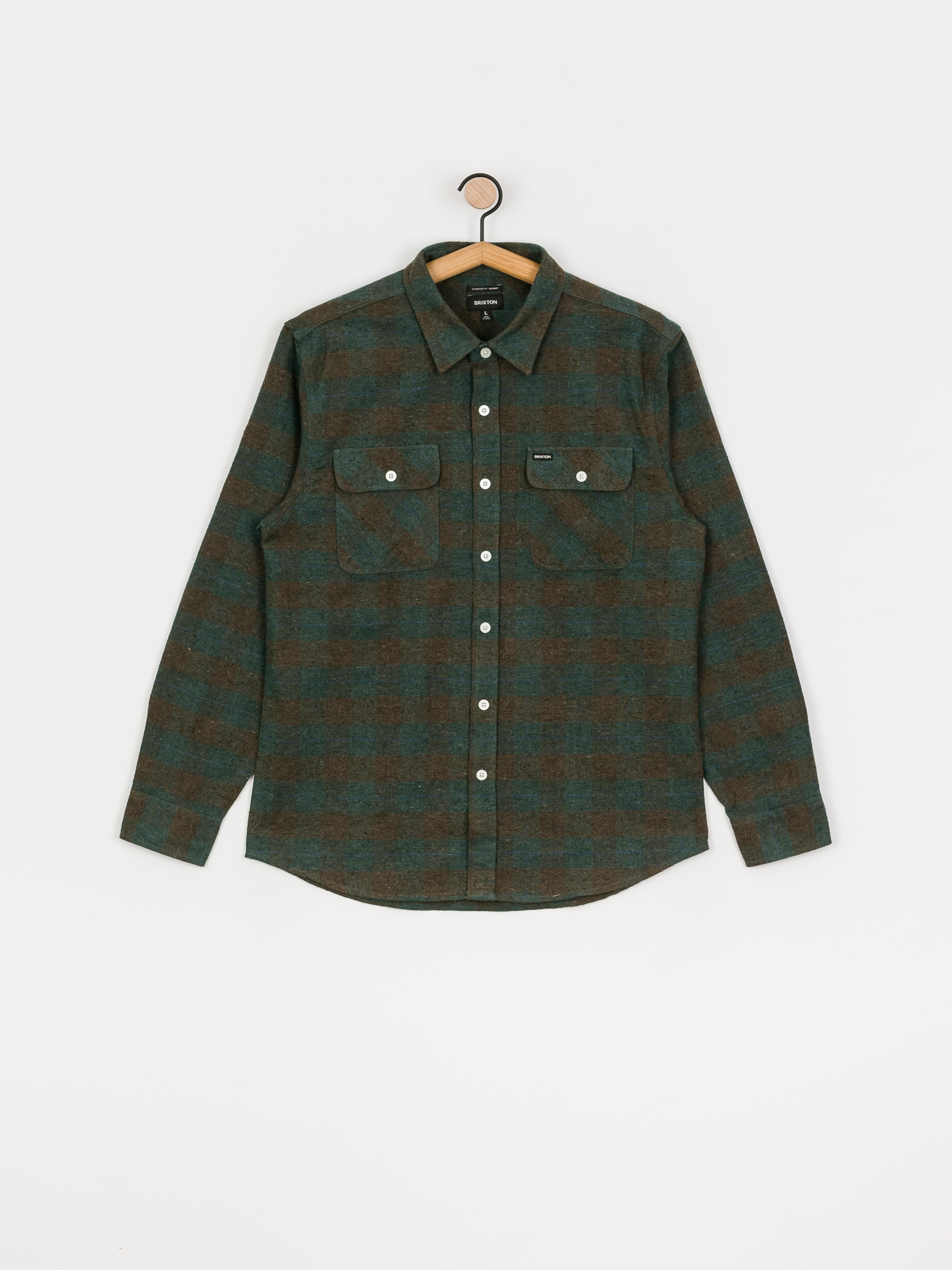 Сорочка Brixton Bowery Flannel Ls (ocean)
