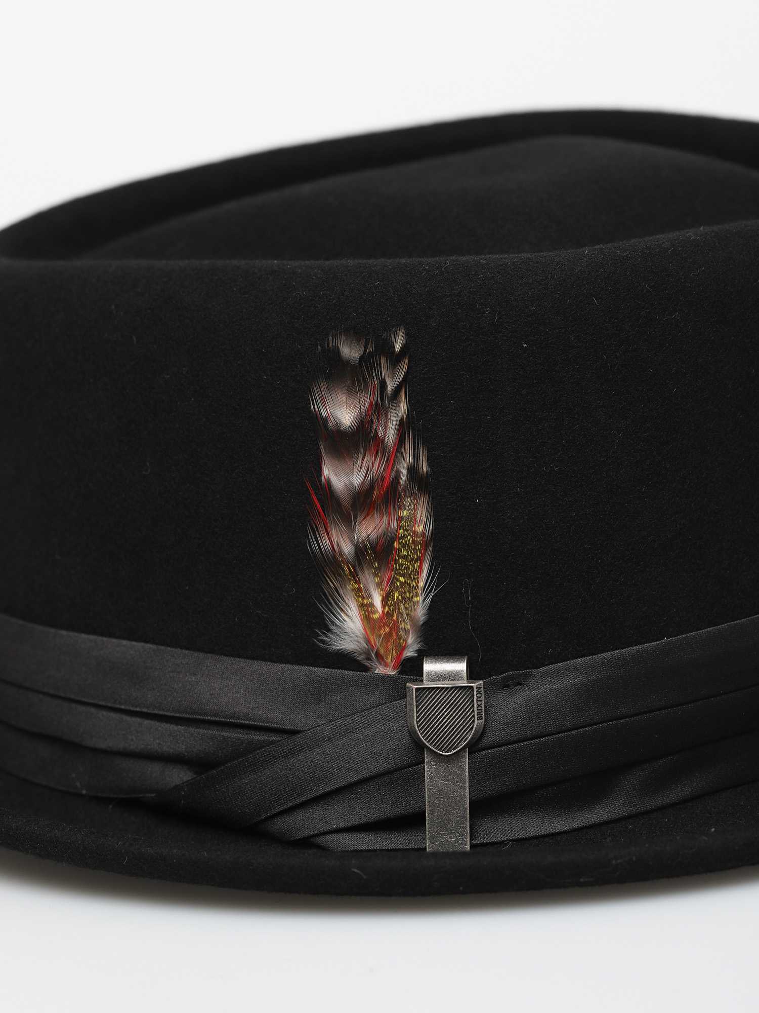 Капелюх Brixton Stout Pork Pie (black/black)