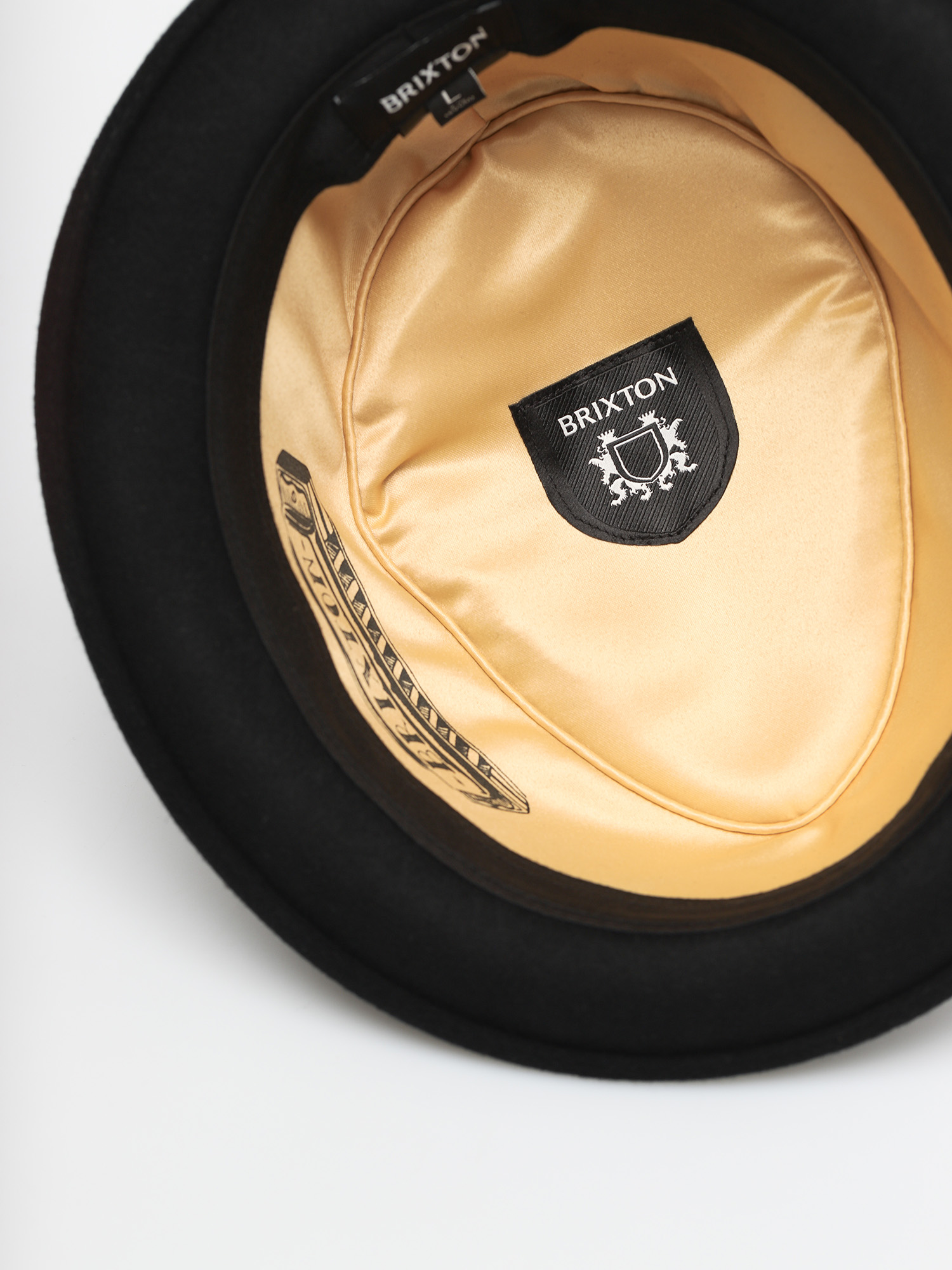 Капелюх Brixton Stout Pork Pie (black/black)