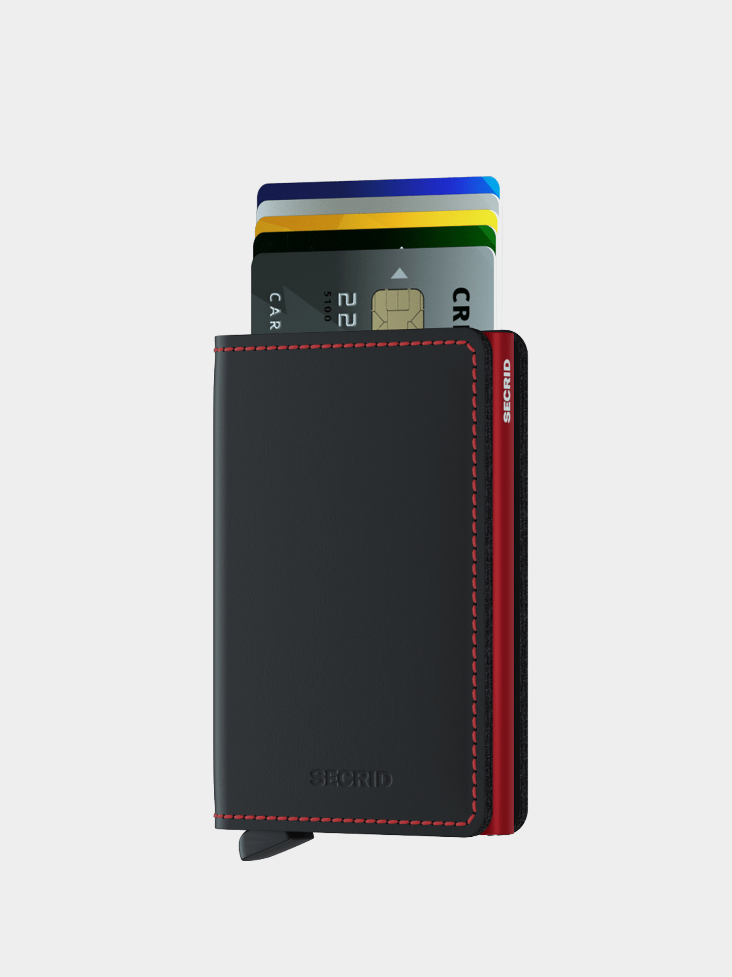 Гаманець Secrid Slimwallet (matte black/red)