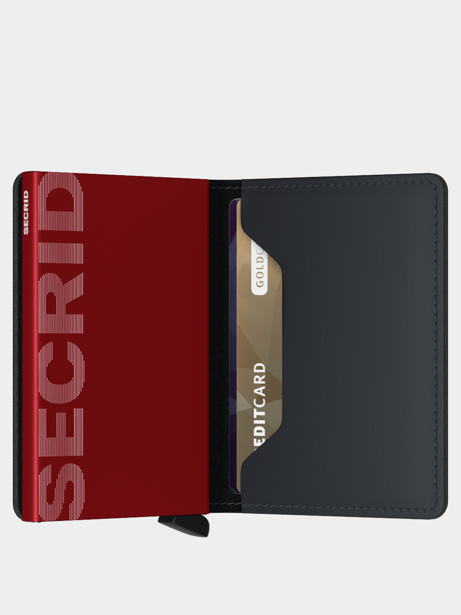 Гаманець Secrid Slimwallet (matte black/red)
