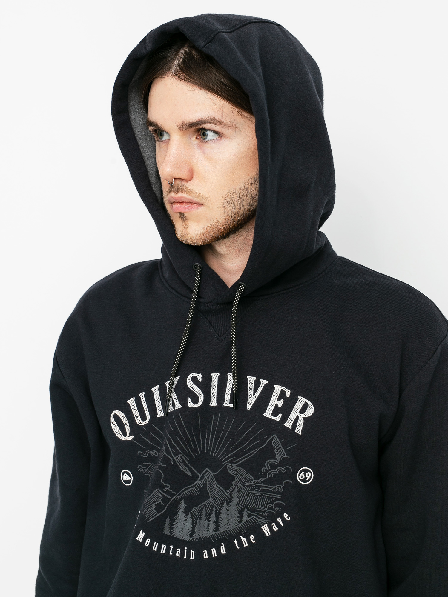 Чоловіча Термосвітшот Quiksilver Big Logo Snow HD (true black)