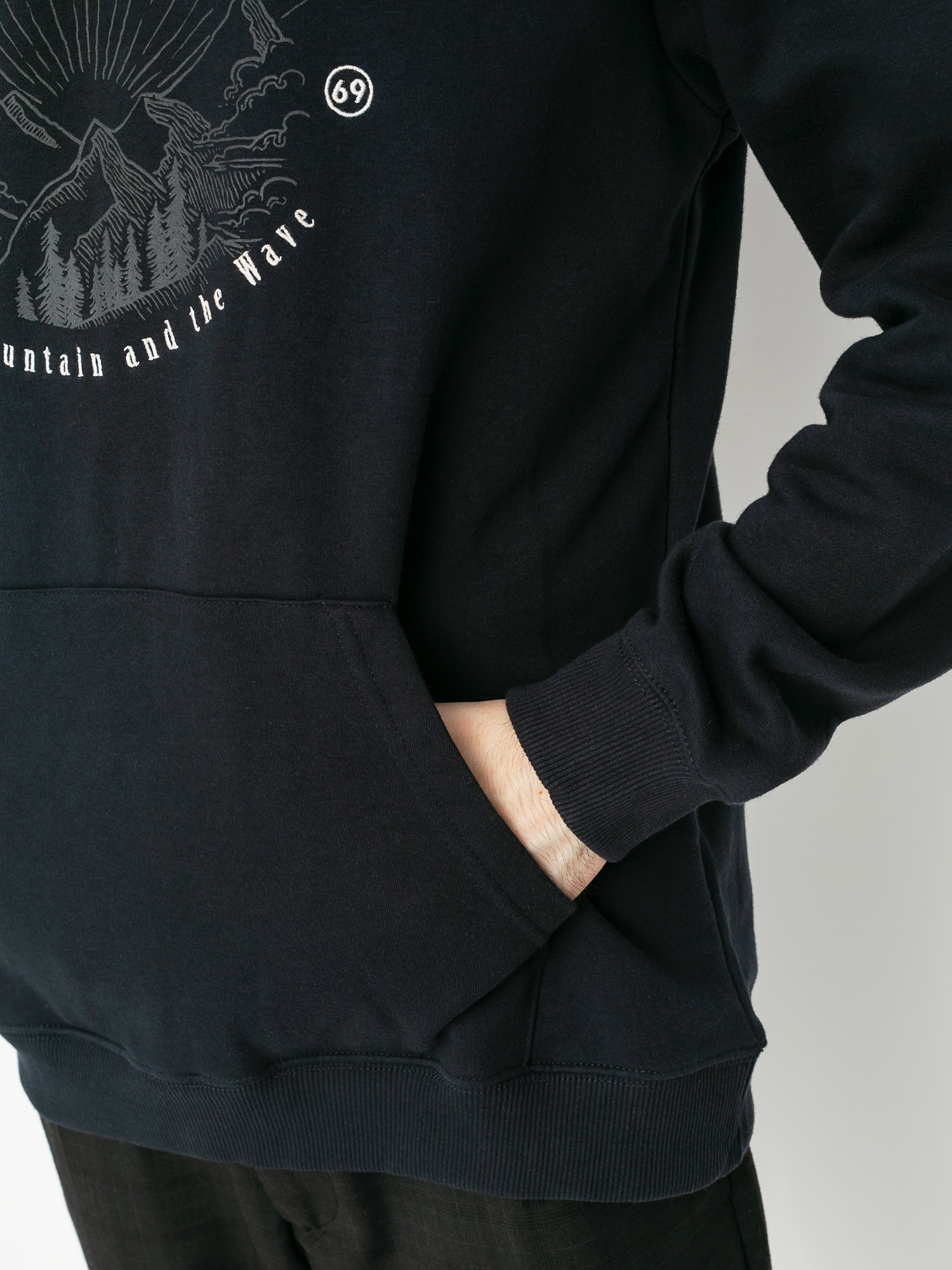 Чоловіча Термосвітшот Quiksilver Big Logo Snow HD (true black)