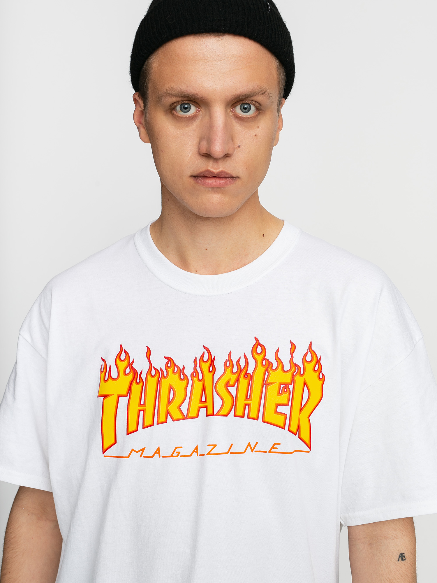 Футболка Thrasher Flame Logo (white)