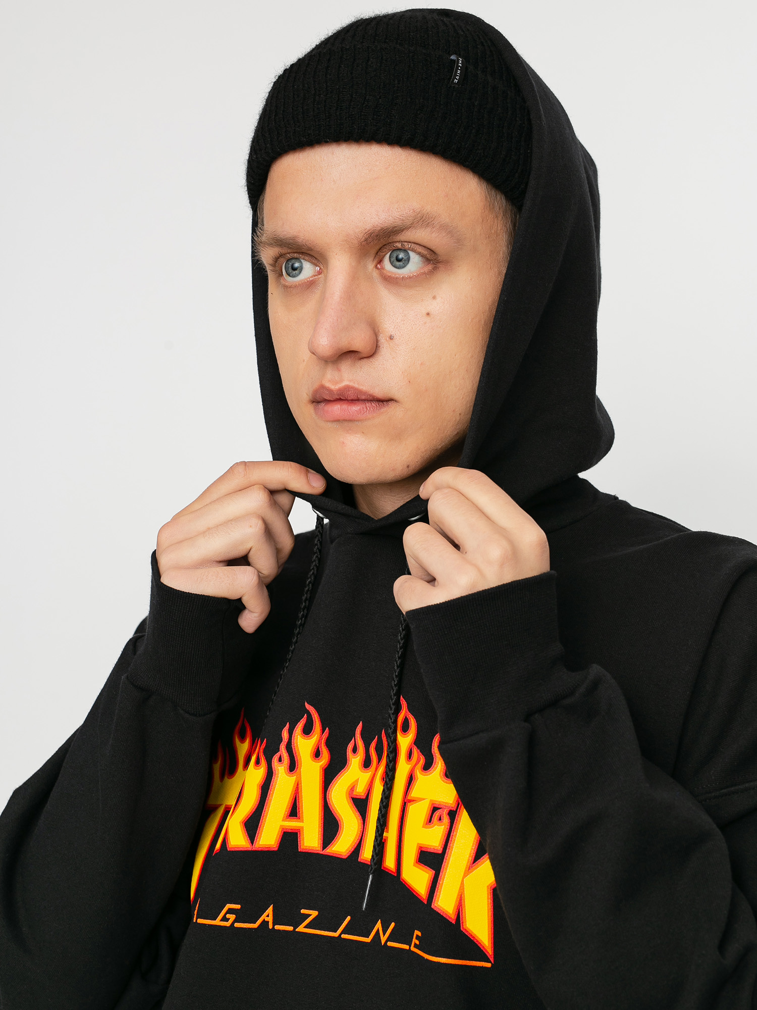 Худі Thrasher Flame HD (black)