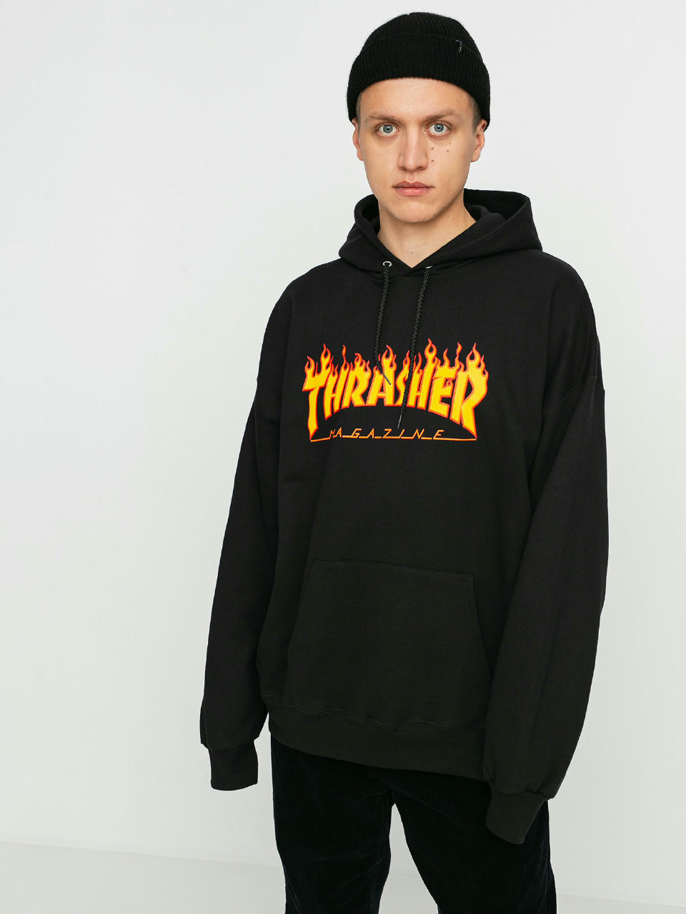 Худі Thrasher Flame HD (black)