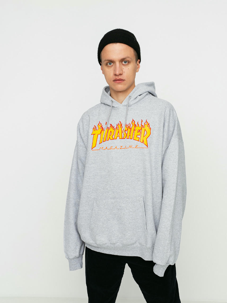 Худі Thrasher Flame HD (grey)