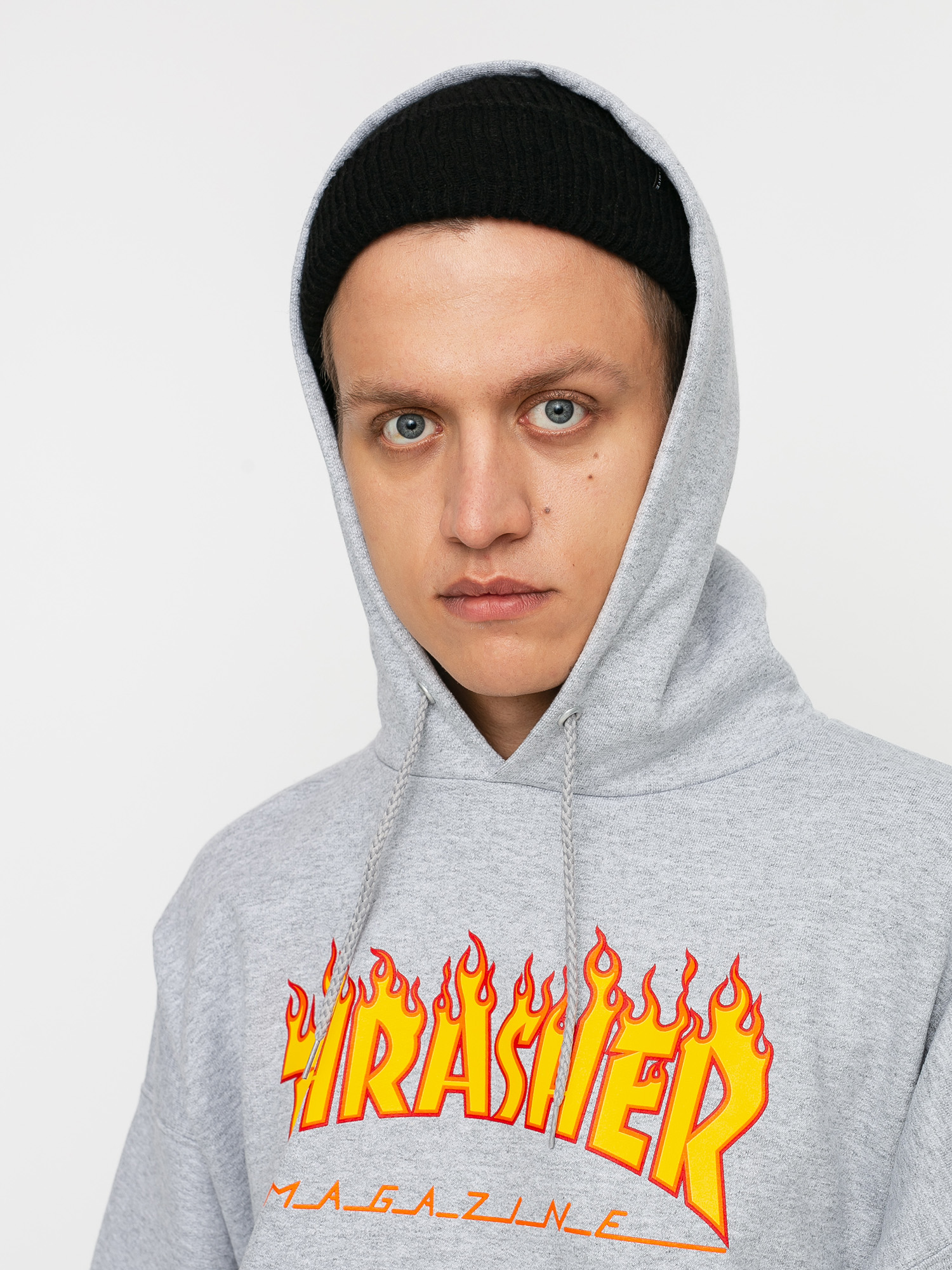 Худі Thrasher Flame HD (grey)