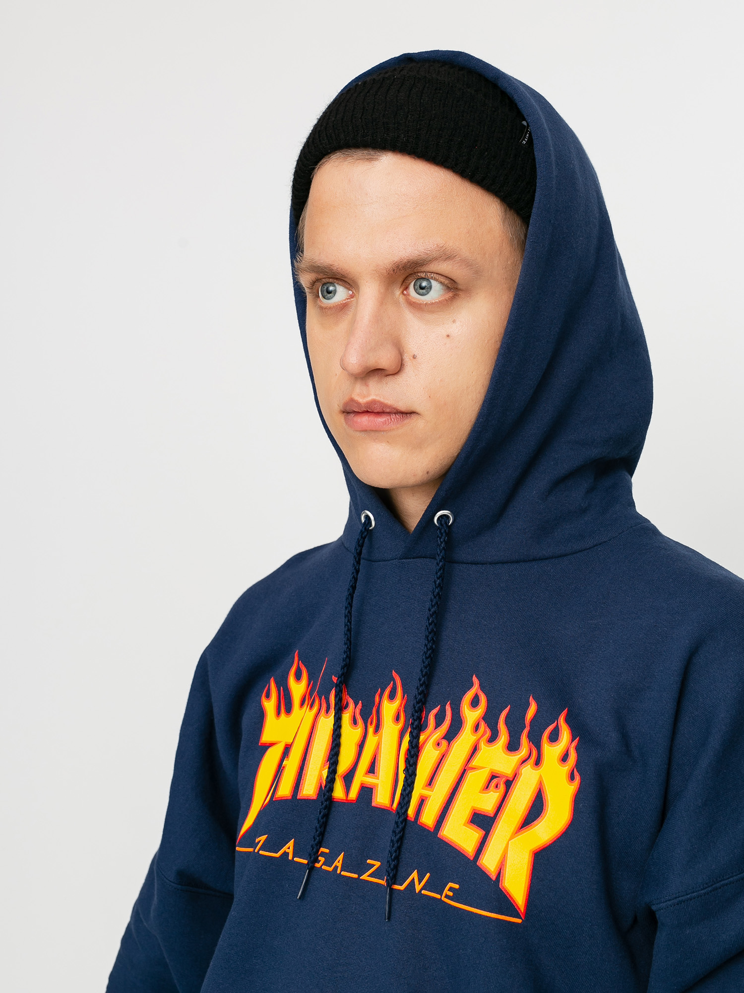 Худі Thrasher Flame HD (navy)