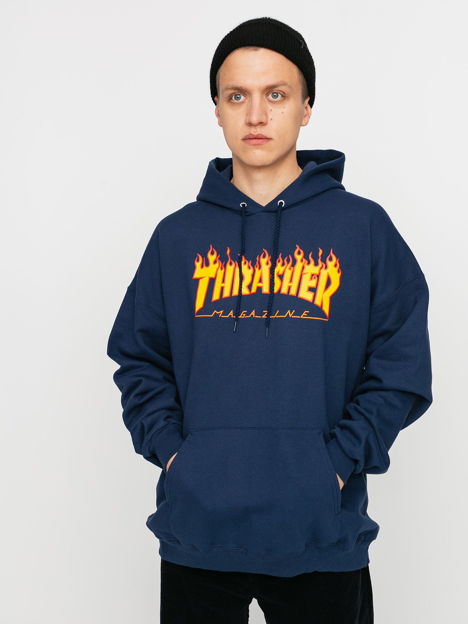 Худі Thrasher Flame HD (navy)