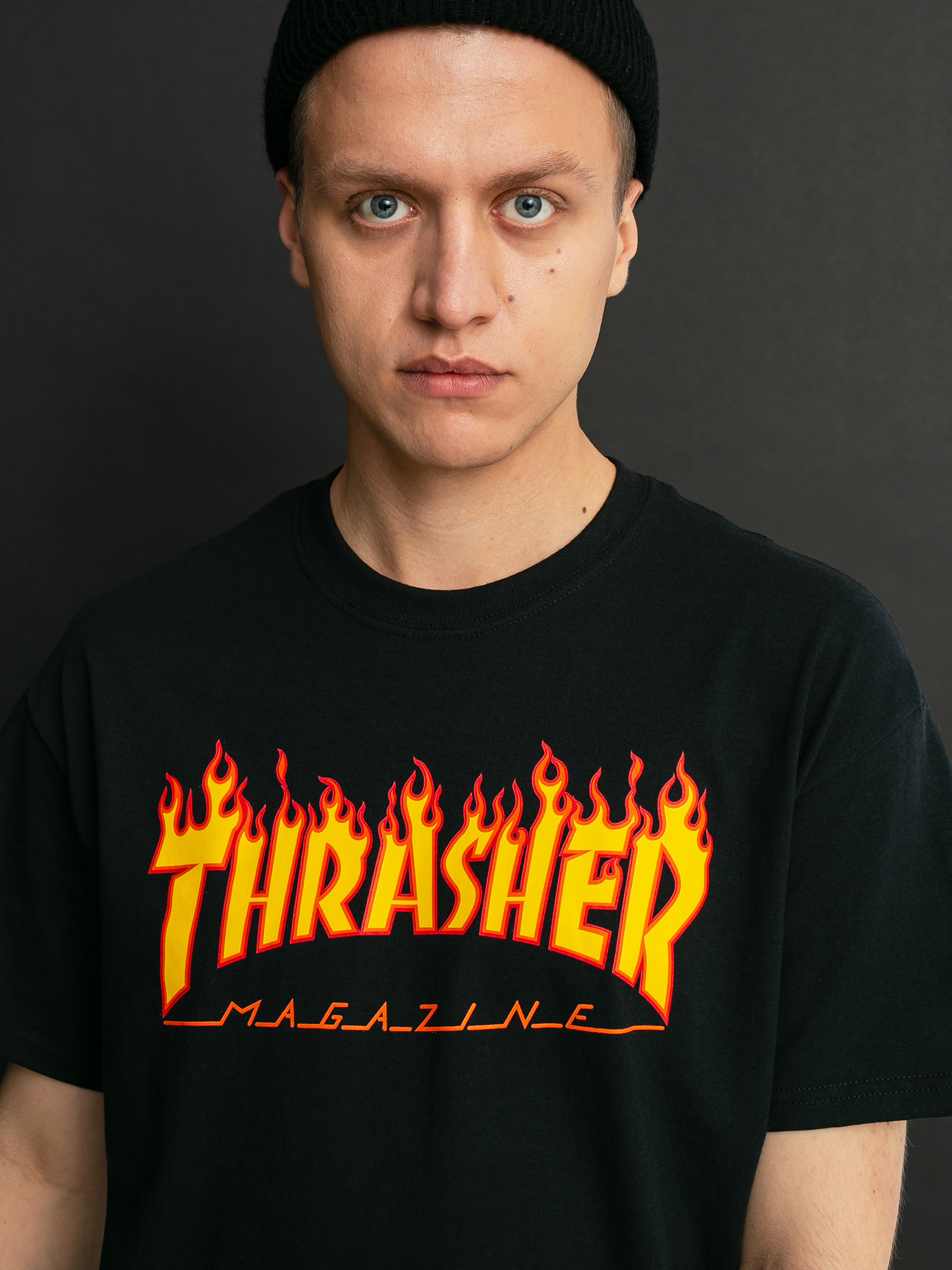 Футболка Thrasher Flame Logo (black)