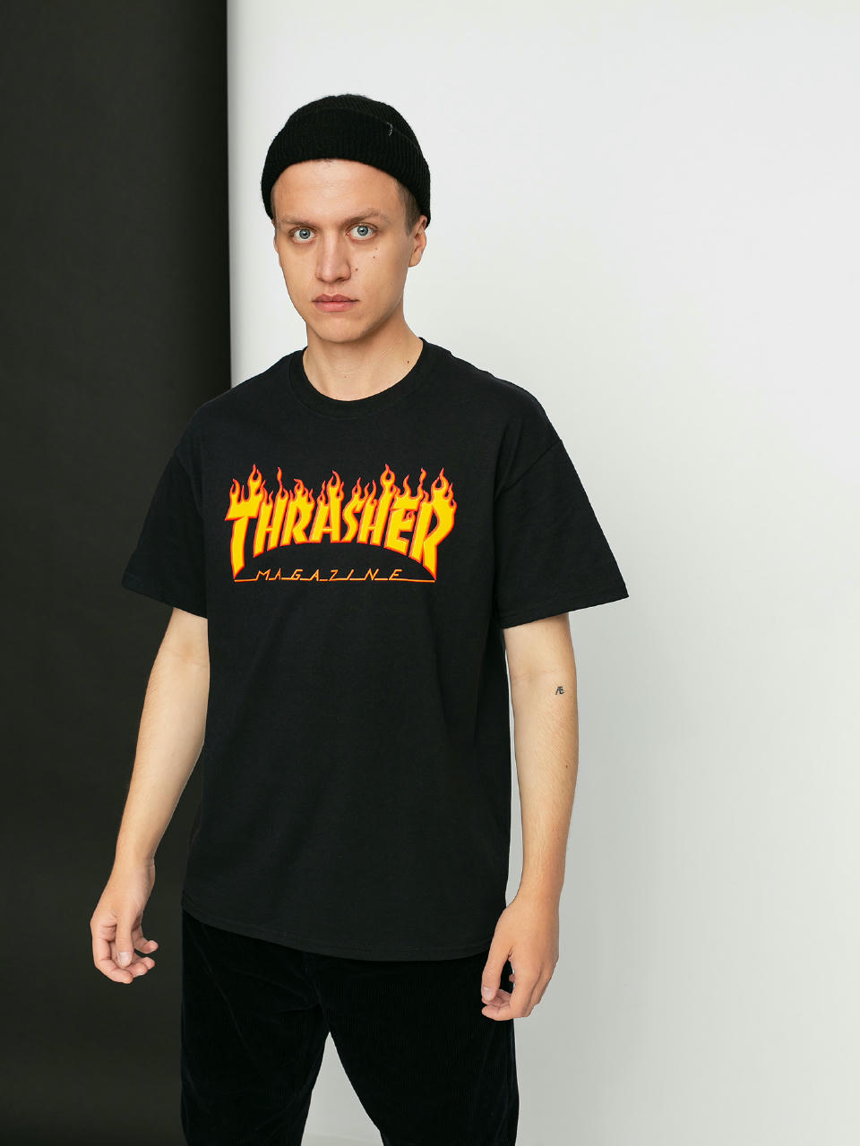 Футболка Thrasher Flame Logo (black)