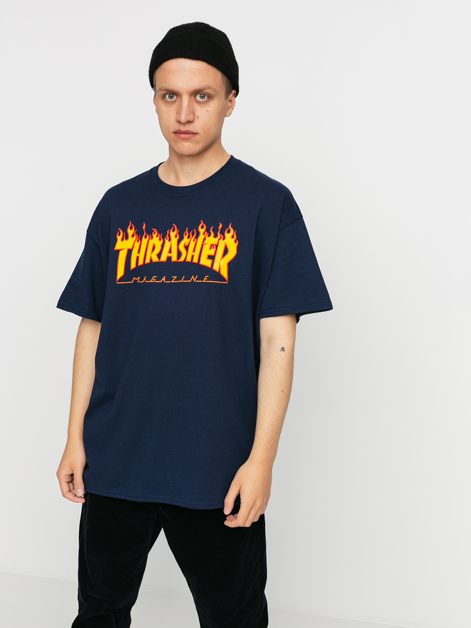 u0424u0443u0442u0431u043eu043bu043au0430 Thrasher Flame Logo (navy/blue)