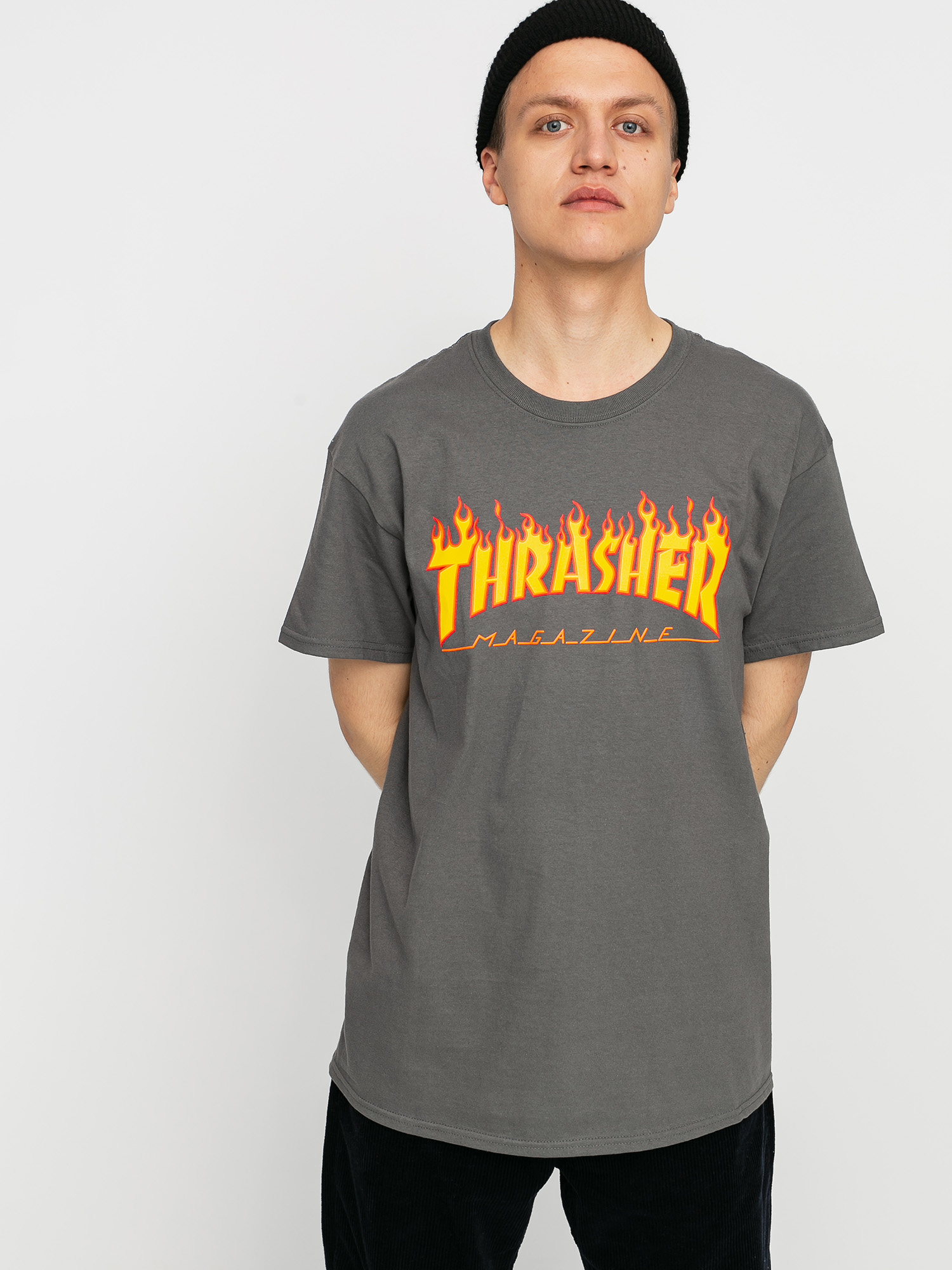 u0424u0443u0442u0431u043eu043bu043au0430 Thrasher Flame Logo (charcoal grey)