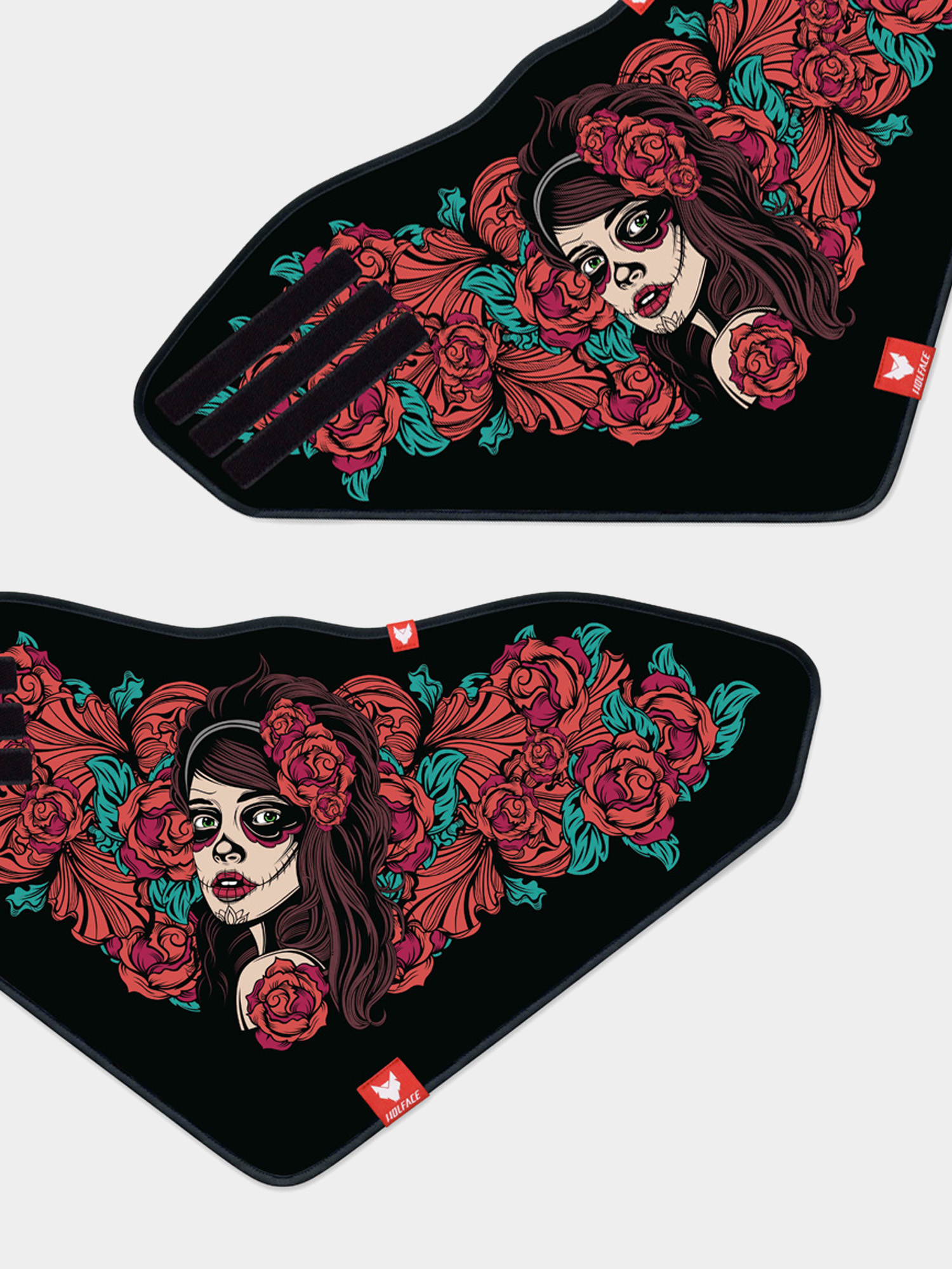 Бандана Wolface La Santa Muerte Roses (black)