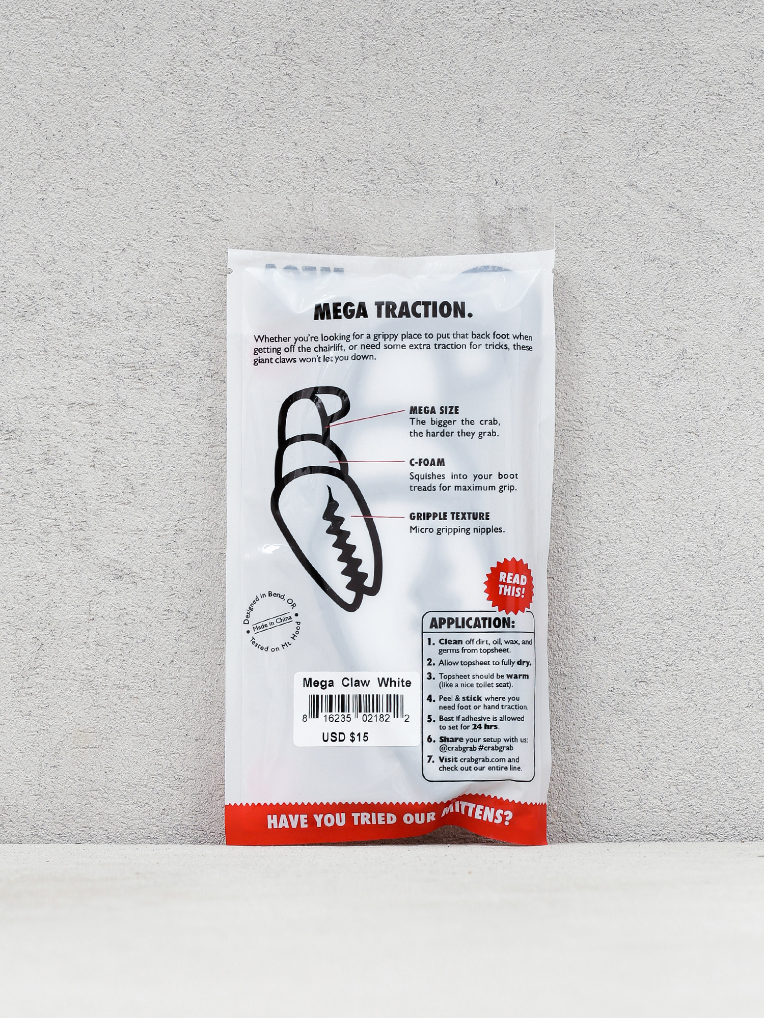 Підкладка Crab Grab Mega Claws (black/white)