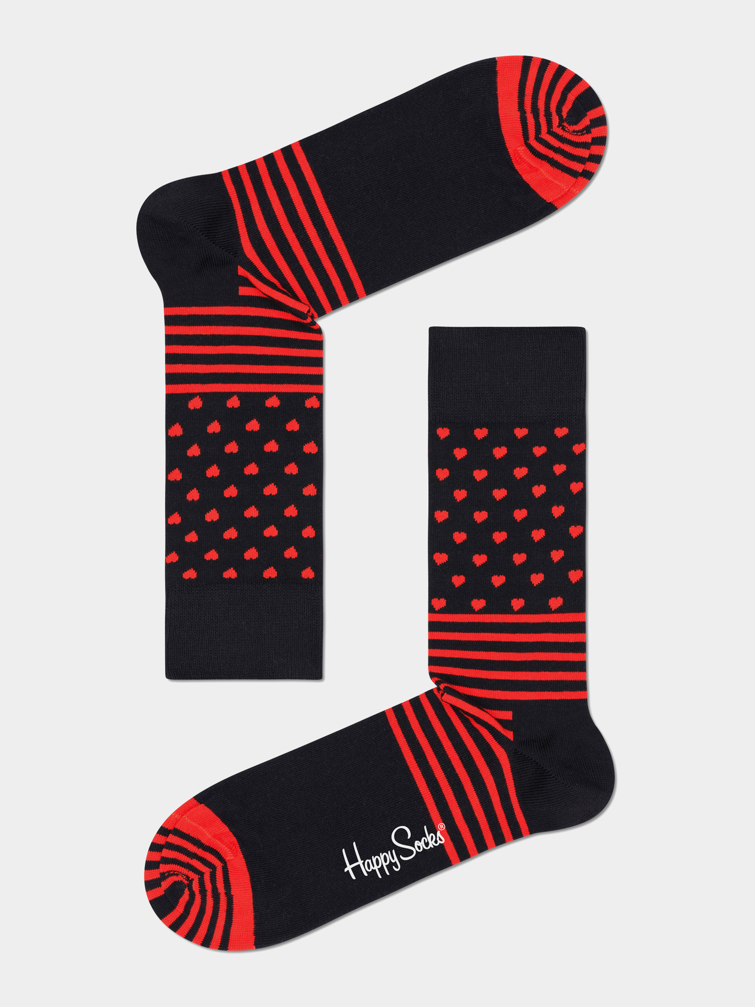  Шкарпетки Happy Socks Valentine 2Pk (black/red)