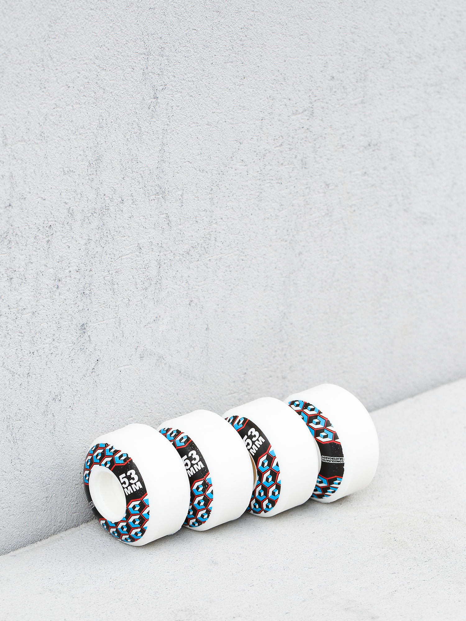 Колеса Consolidated Black Cracked (white/black)