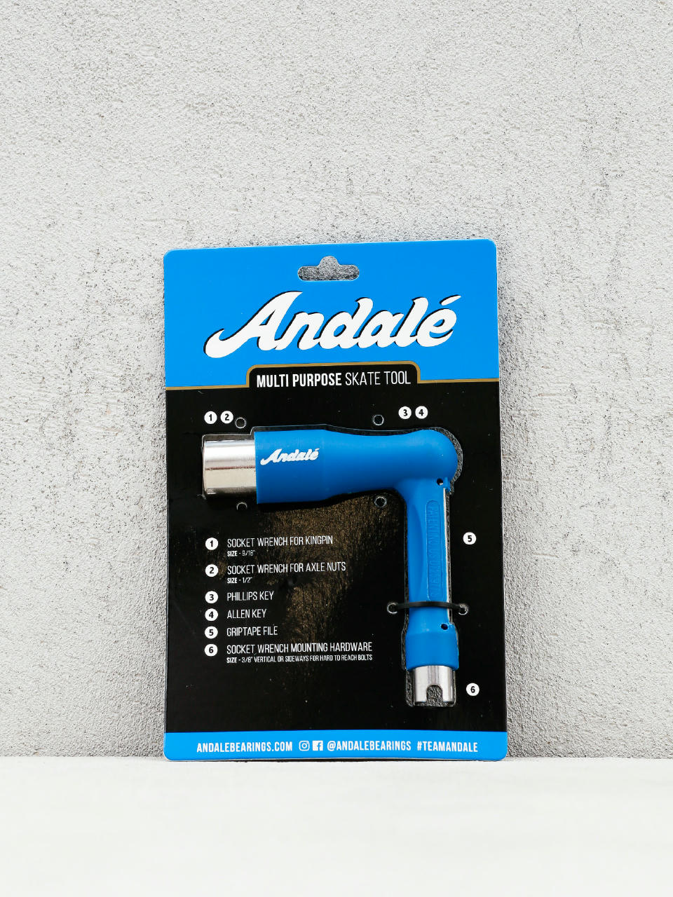 Ключ Andale Multi Purpose Ratchet Skate Tool (blue)