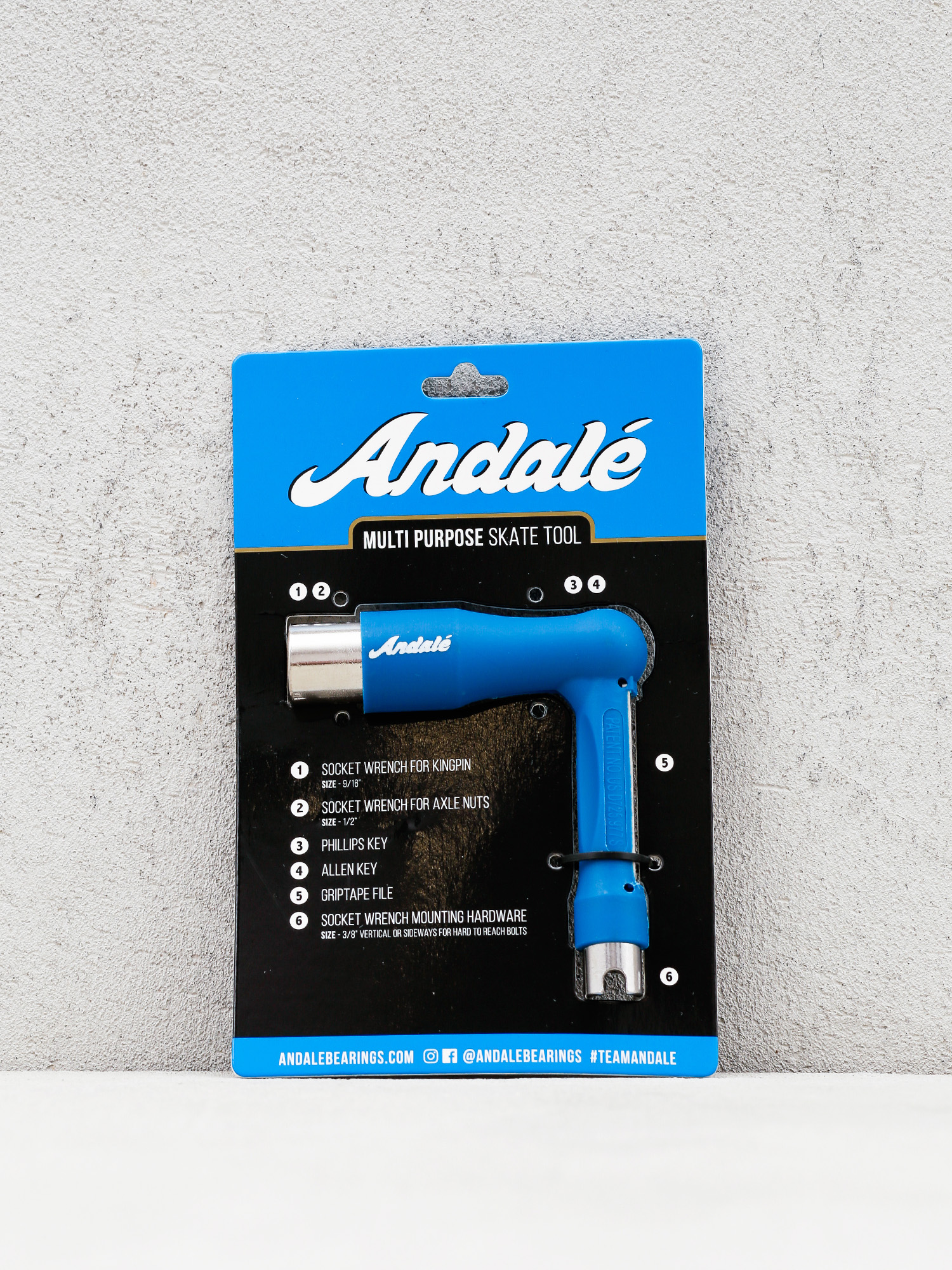 u041au043bu044eu0447 Andale Multi Purpose Ratchet Skate Tool (blue)