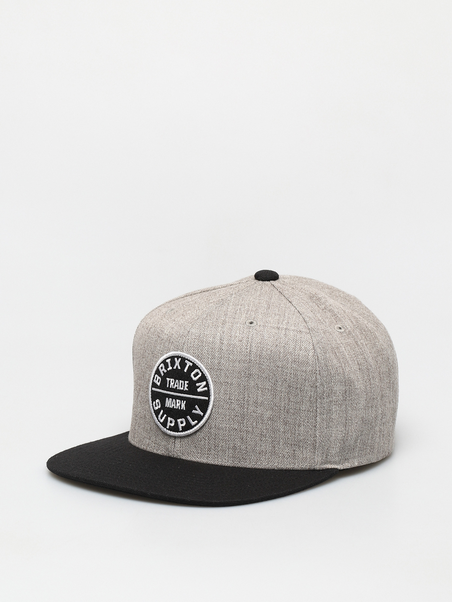 Кепка Brixton Oath III Snapback (light heather grey/black)