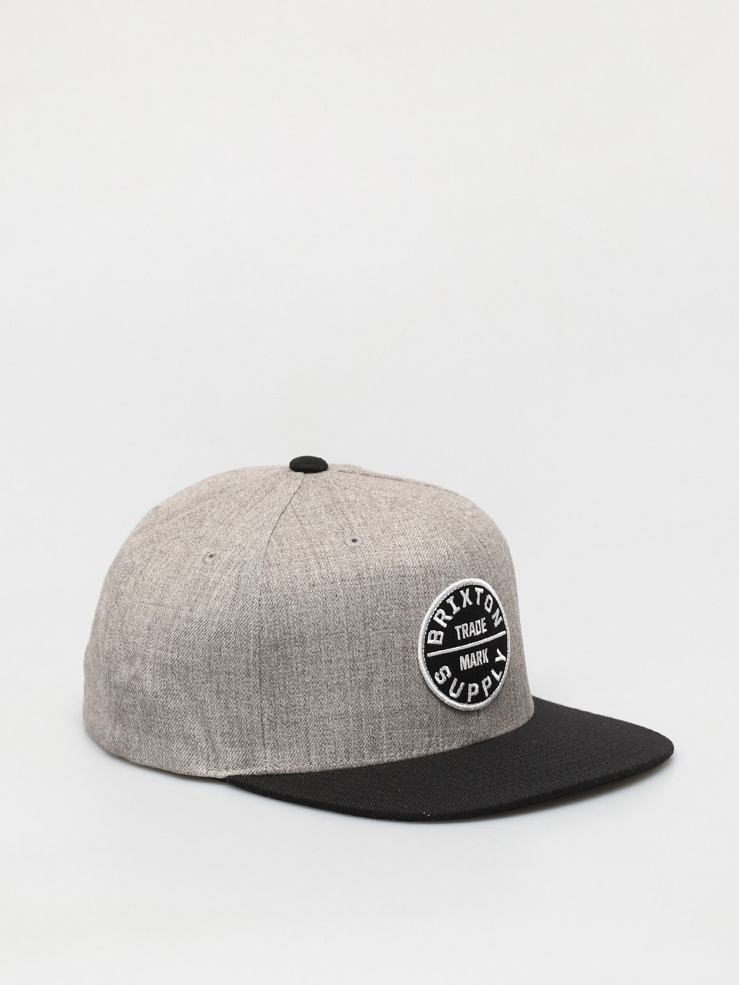 Кепка Brixton Oath III Snapback (light heather grey/black)