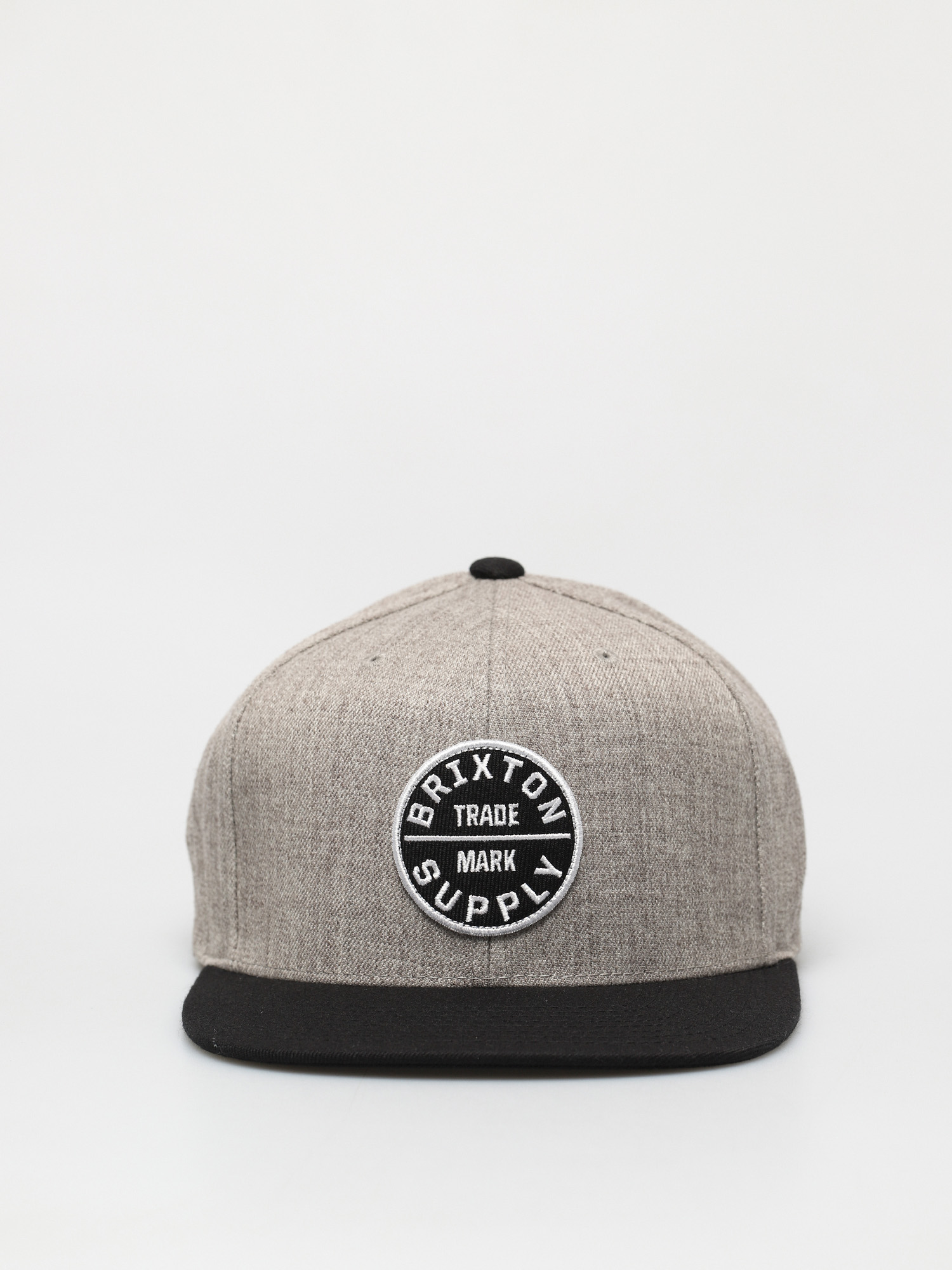 Кепка Brixton Oath III Snapback (light heather grey/black)