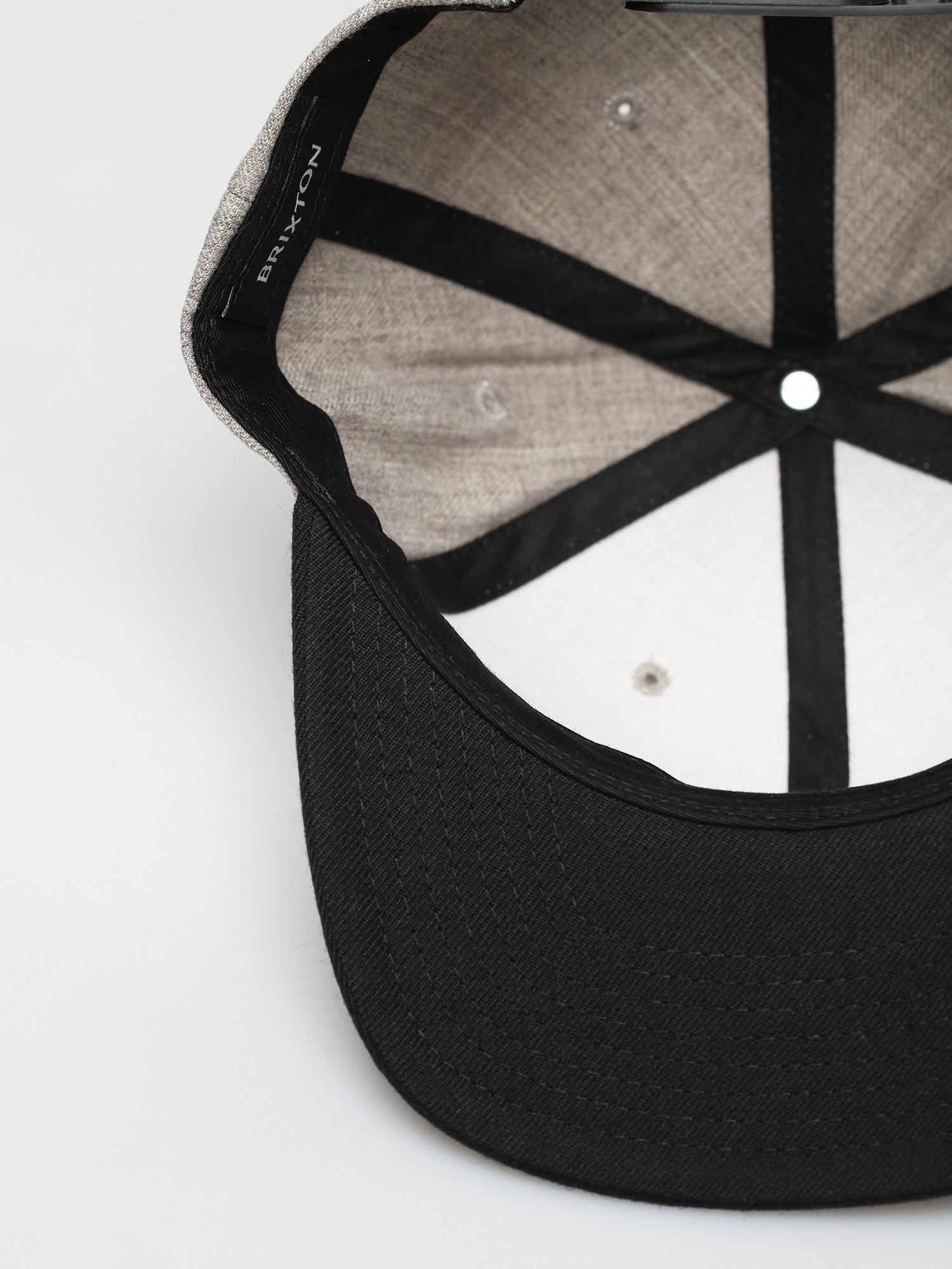 Кепка Brixton Oath III Snapback (light heather grey/black)