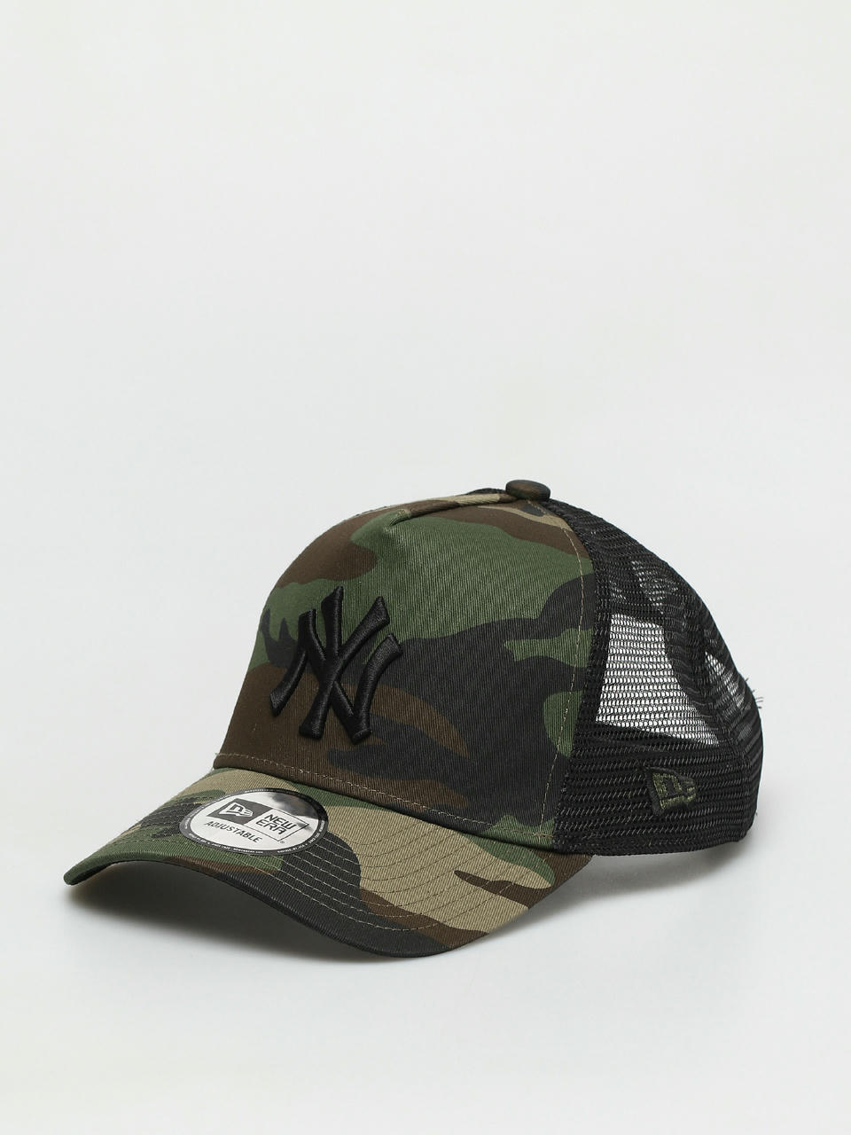 Кепка New Era Clean Trucker New York Yankees ZD (woodland camo/black)