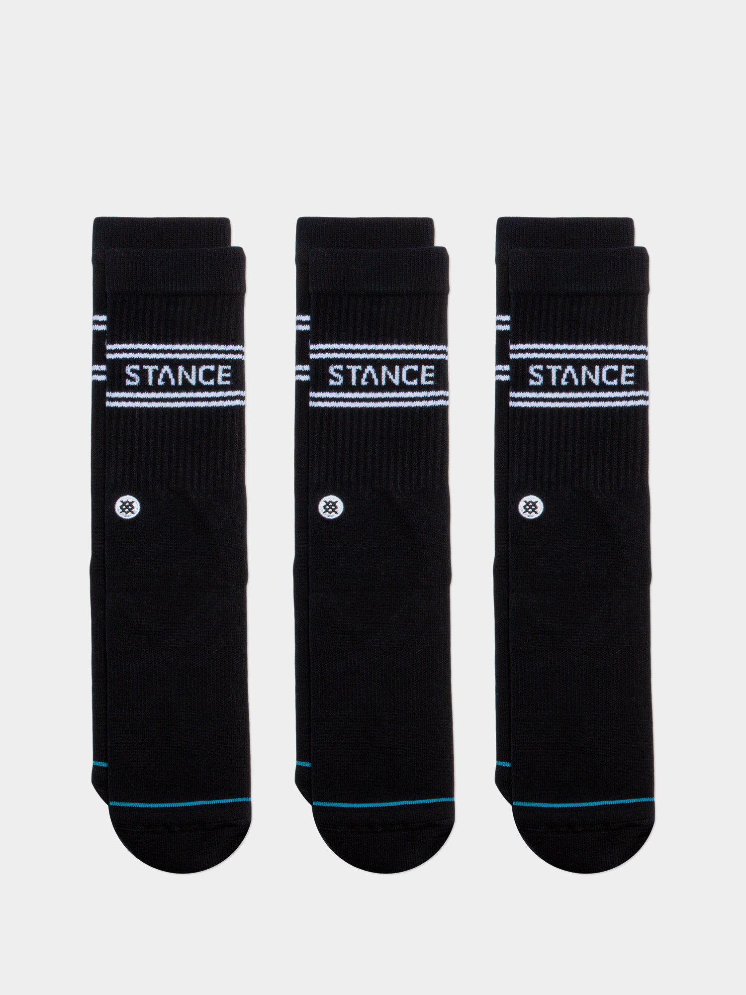  u0428u043au0430u0440u043fu0435u0442u043au0438 Stance Basic 3 Pack Crew (black)