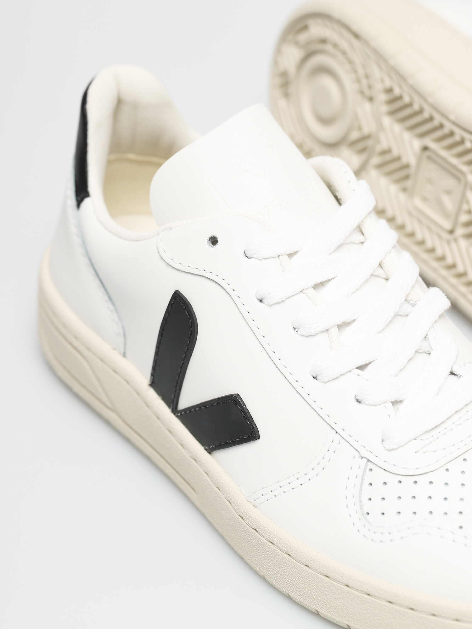 Взуття Veja V-10 Wmn (leather extra white black)