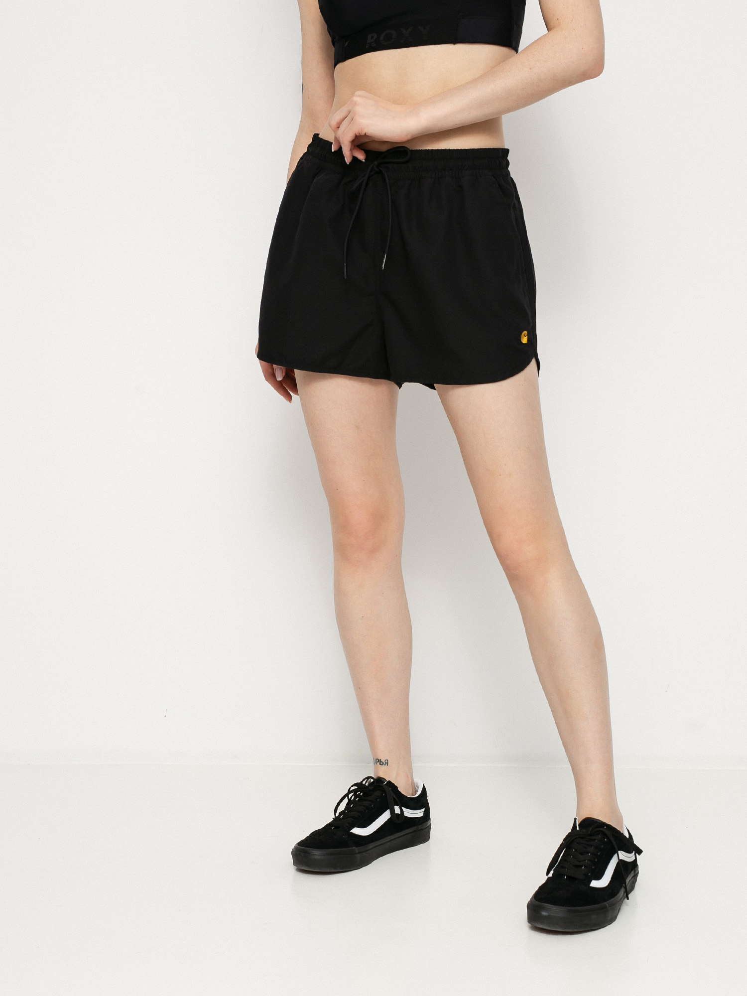 Шорти Carhartt WIP Chase Swim Wmn (black/gold)