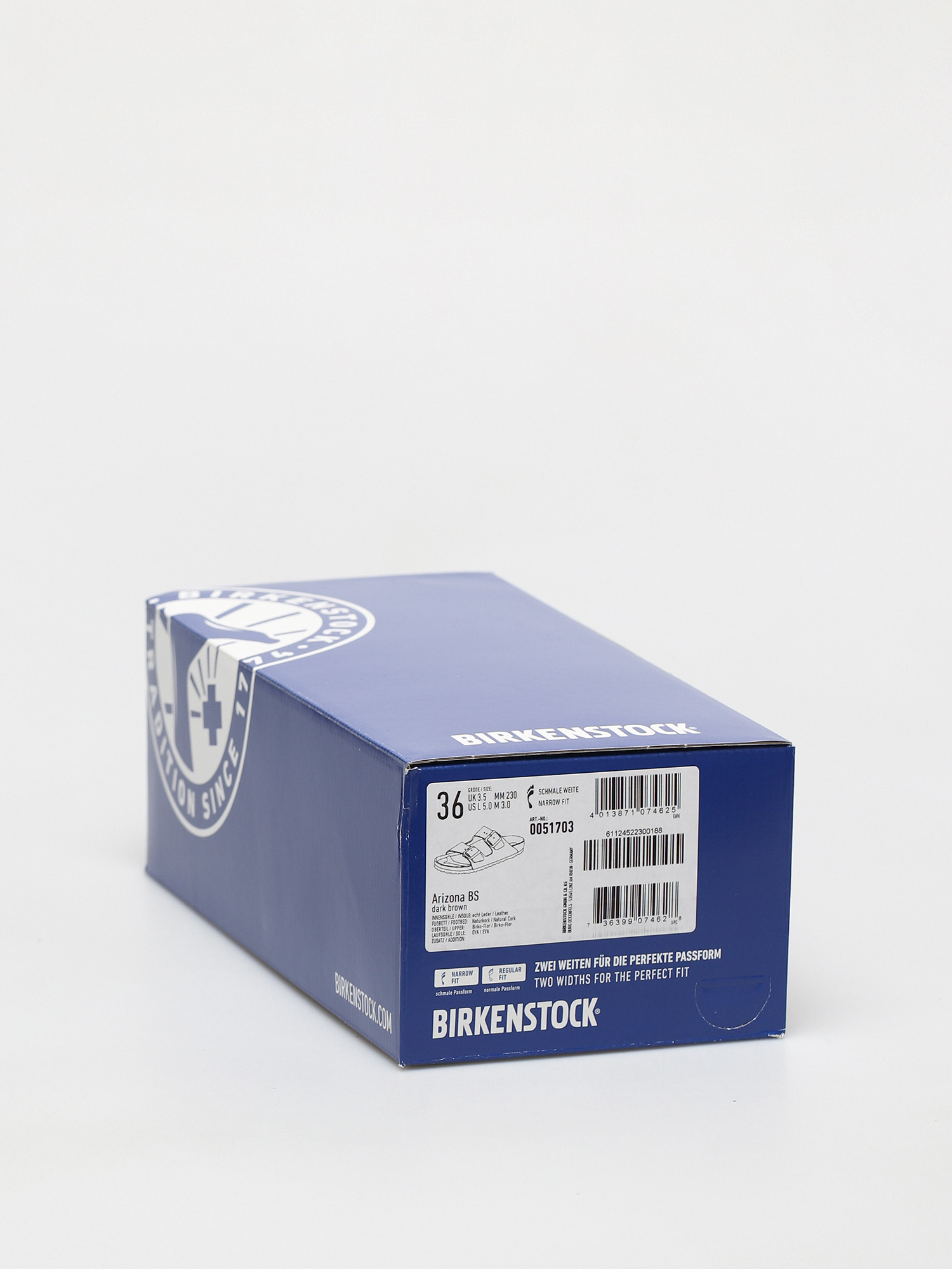 Шльопанці Birkenstock Arizona Narrow Wmn (bf dark brown)