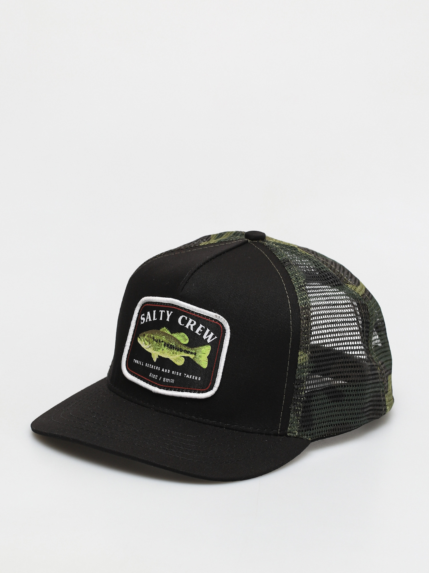 Кепка Salty Crew Bigmouth Trucker (black/camo)