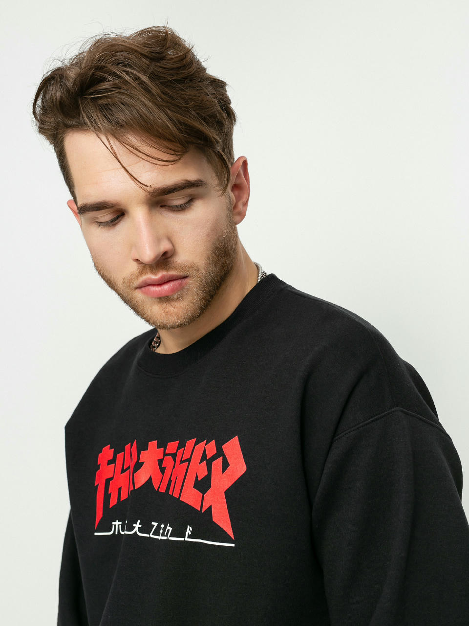 Світшот Thrasher Godzilla Crew (black)